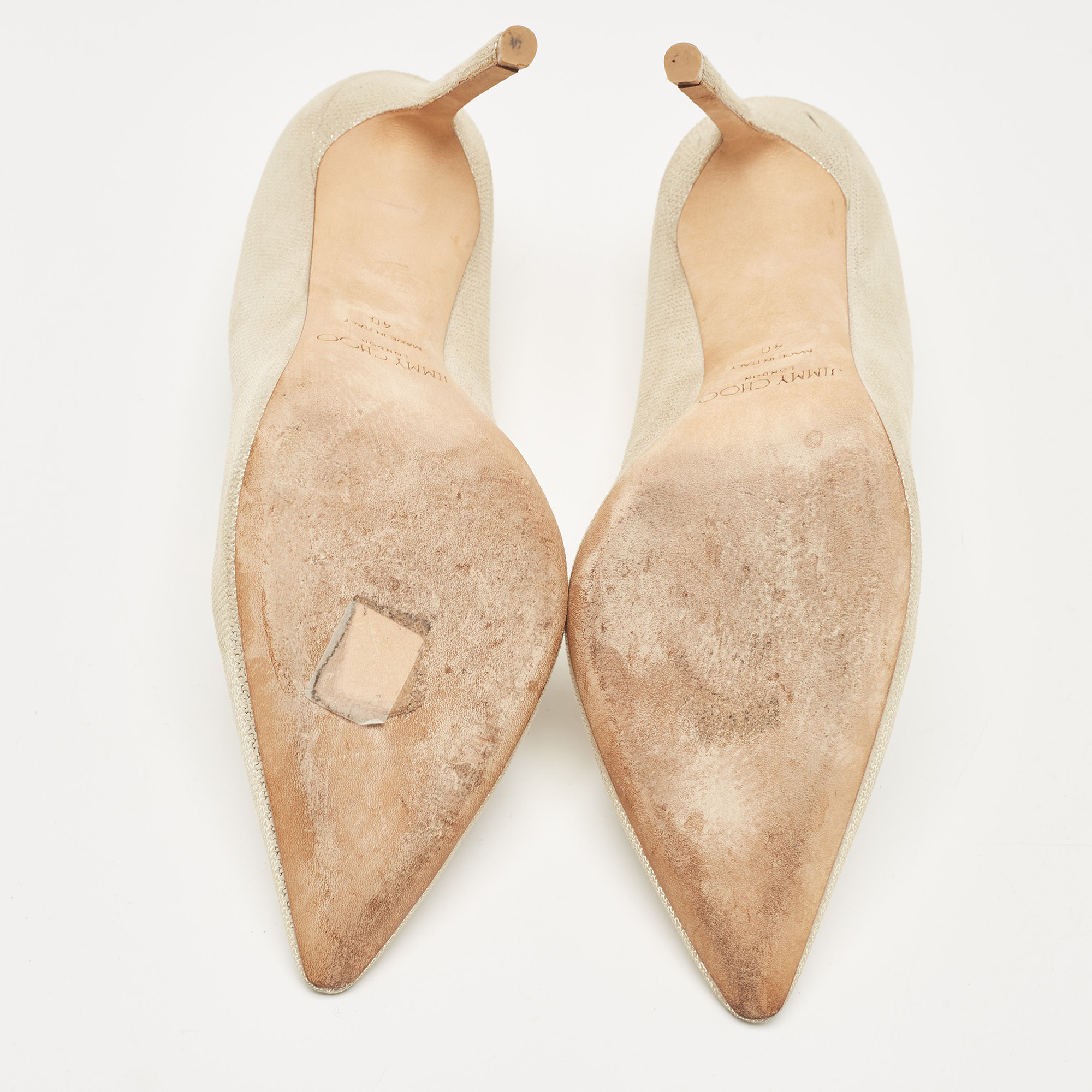 Jimmy Choo Beige Suede Romy Pumps Size 40