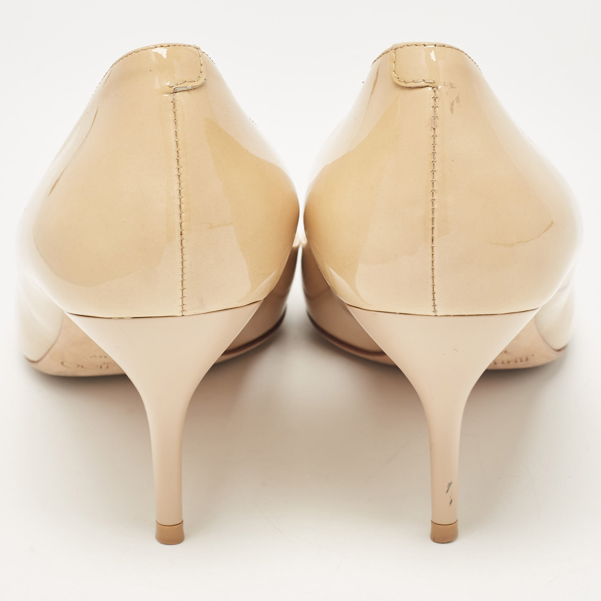 Jimmy Choo Beige Patent Leather Pumps Size 41