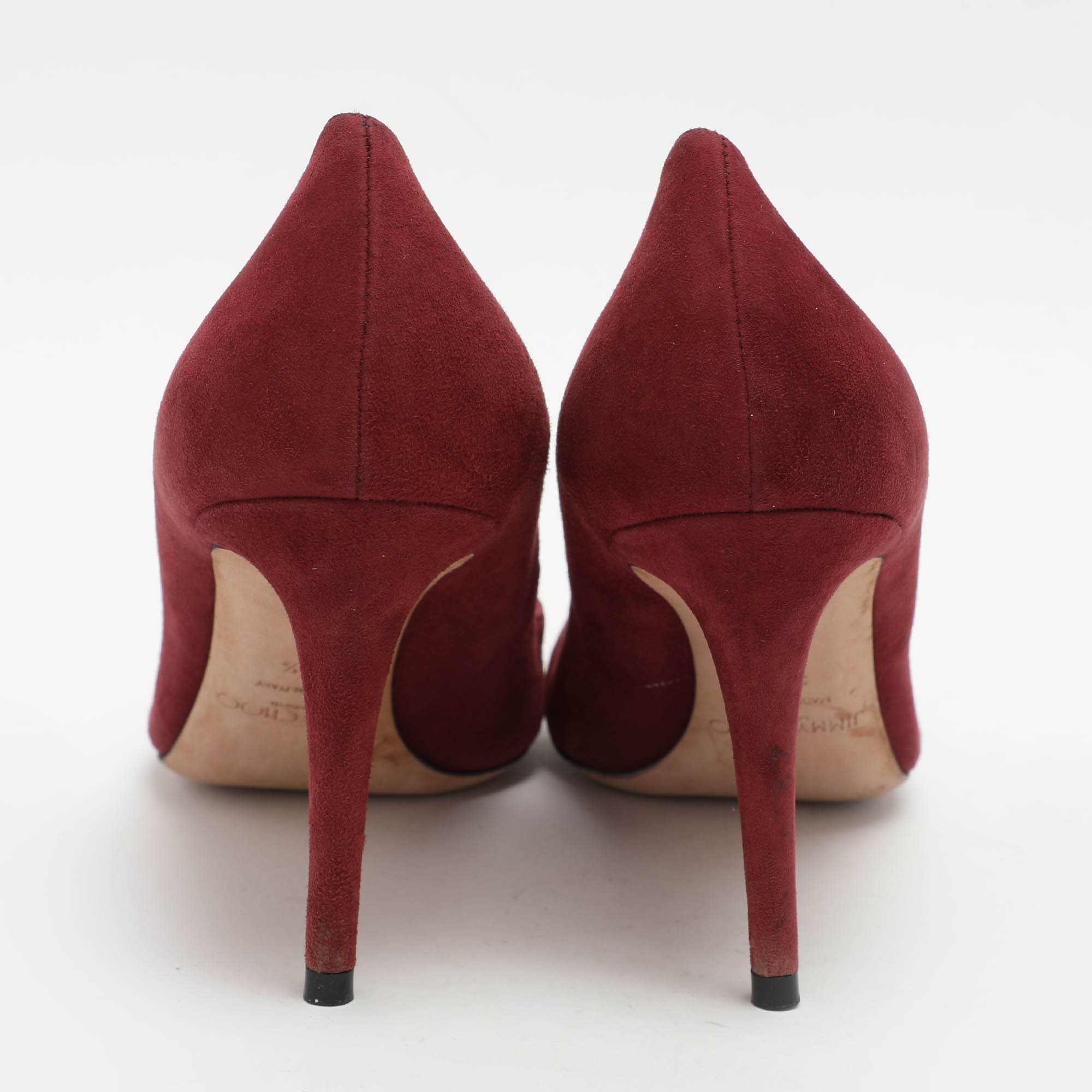 Jimmy Choo Burgundy Suede Pumps Size 39.5