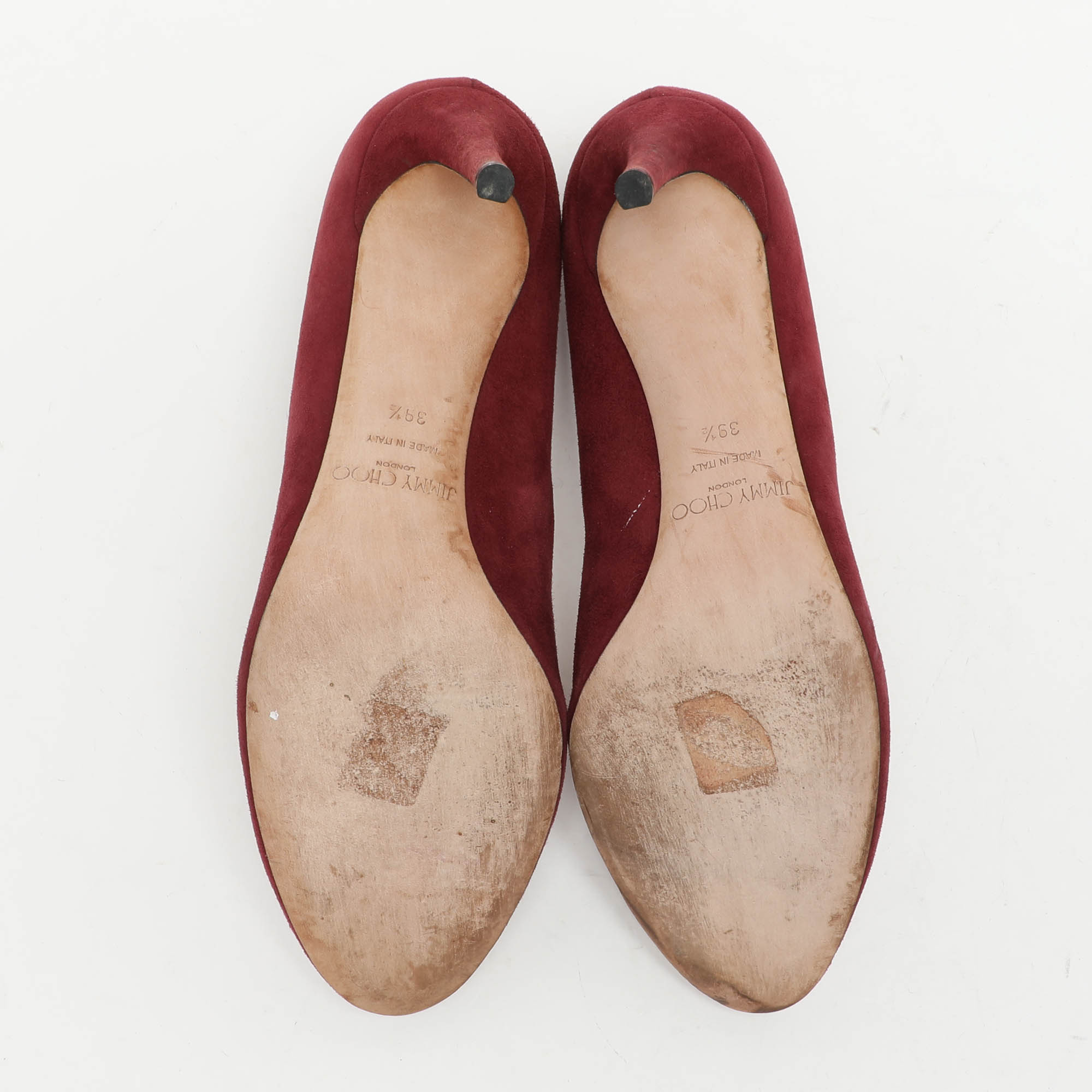 Jimmy Choo Burgundy Suede Pumps Size 39.5