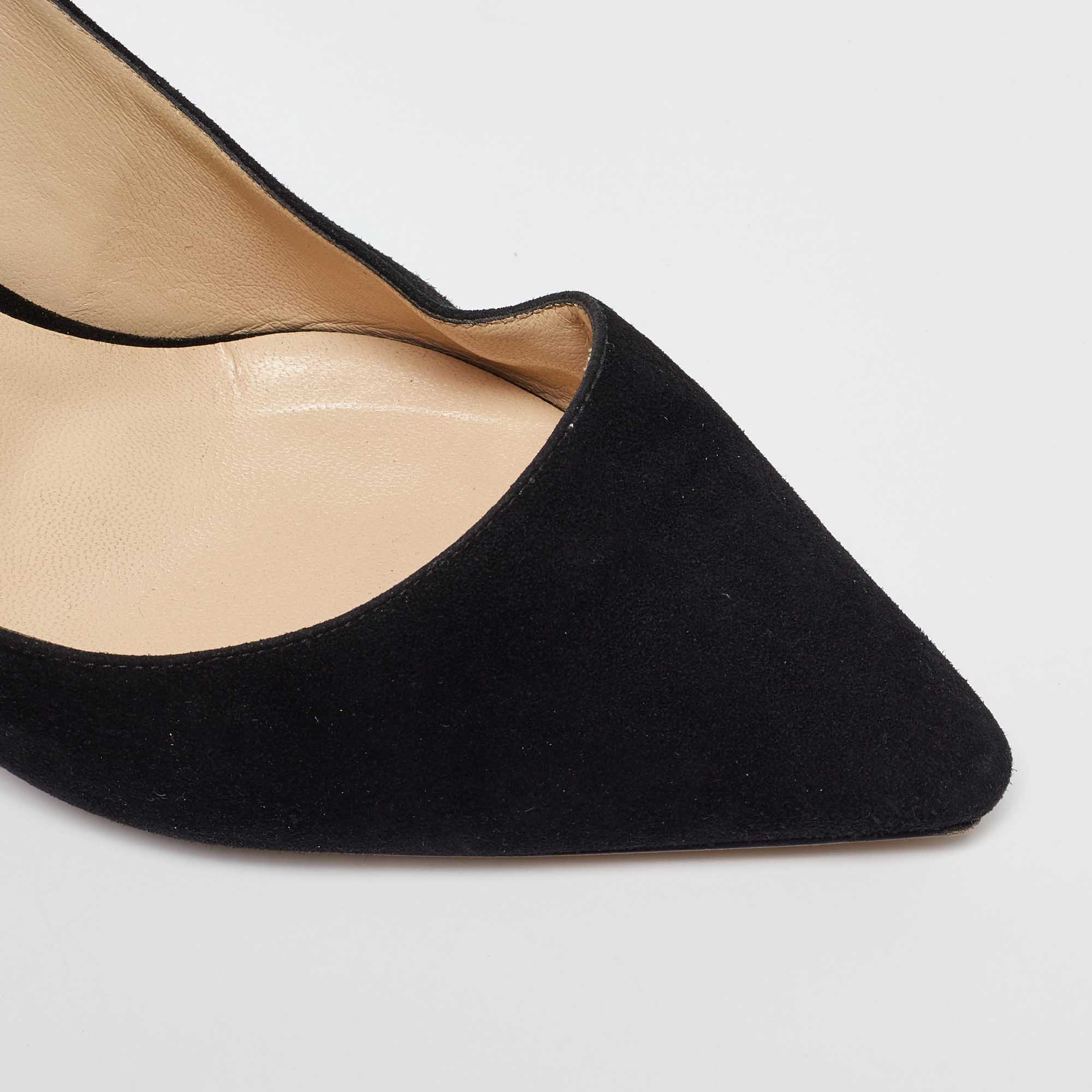 Jimmy Choo Black Suede Romy Pumps Size 40