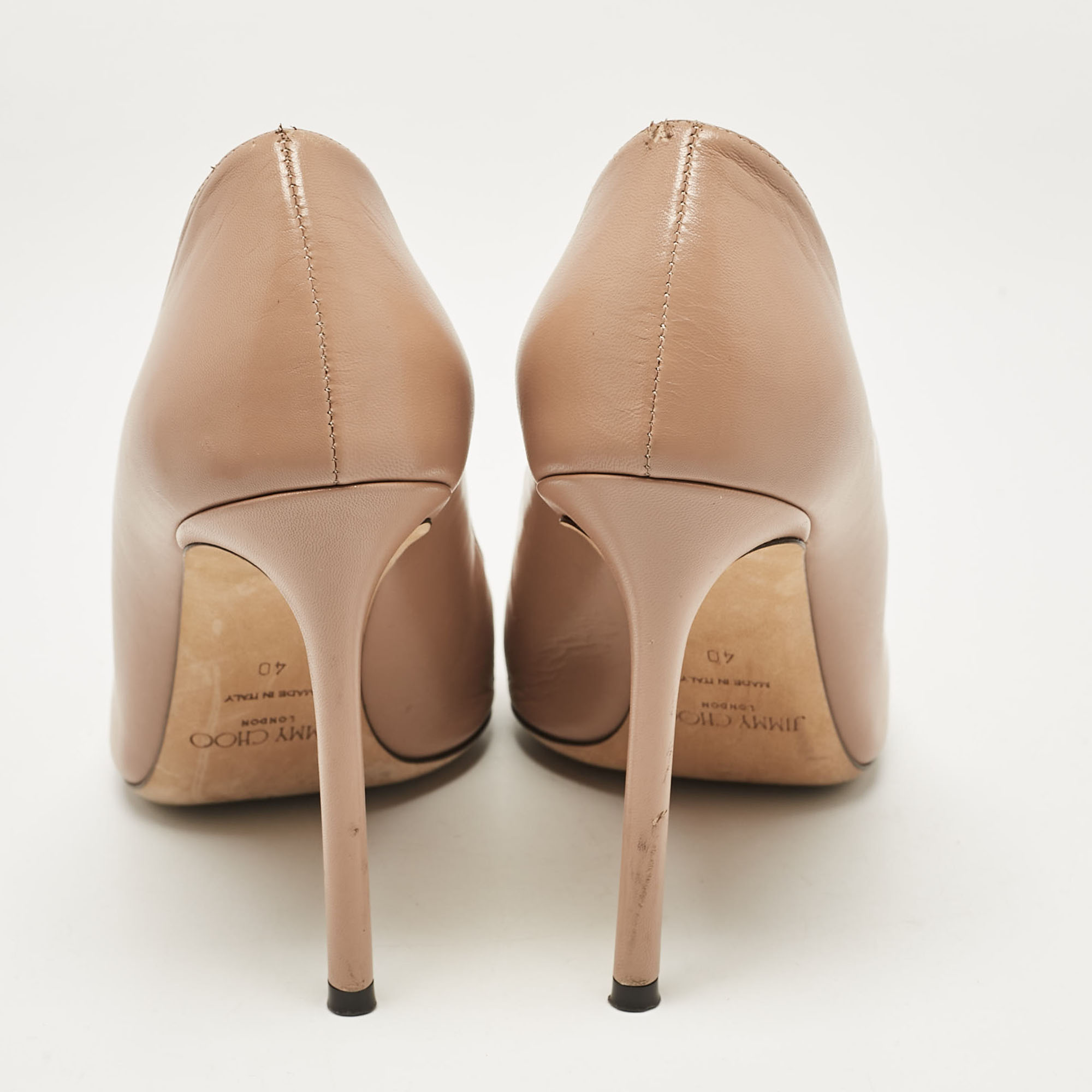 Jimmy Choo Beige Leather Romy Pumps Size 40