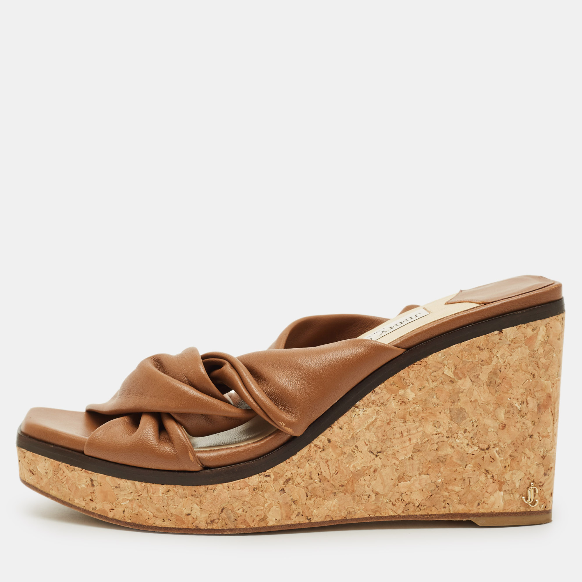 Jimmy Choo Narisa Size Brown Leather Wedge Sandals
Jimmy Choo Narisa Size Brown Leather Wedge Sandals