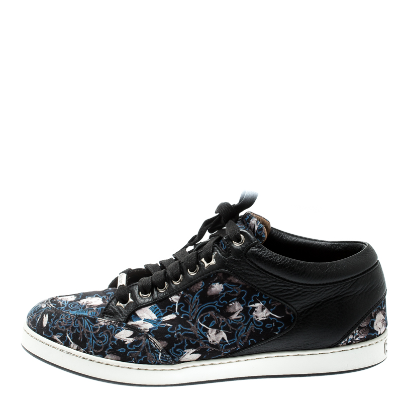 Jimmy Choo Floral Printed Satin And Leather Miami Low Top Sneakers Size, Black
Jimmy Choo Floral Printed Satin And Leather Miami Low Top Sneakers Size, Black