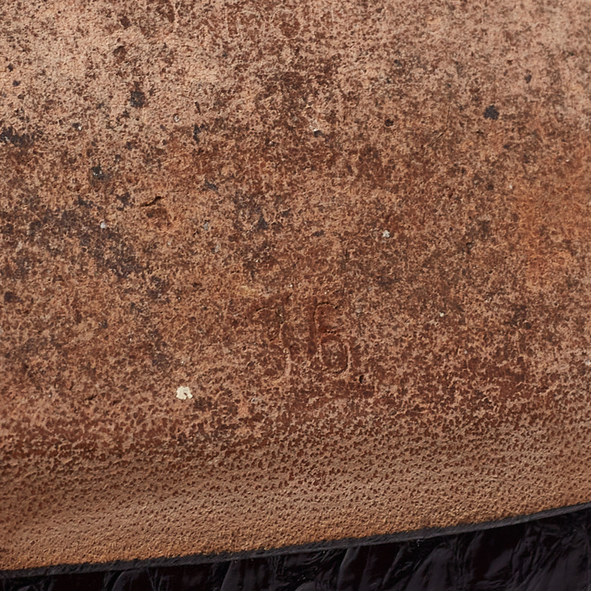 Jimmy Choo Black Woven Leather Platform Slingback Sandals Size 36