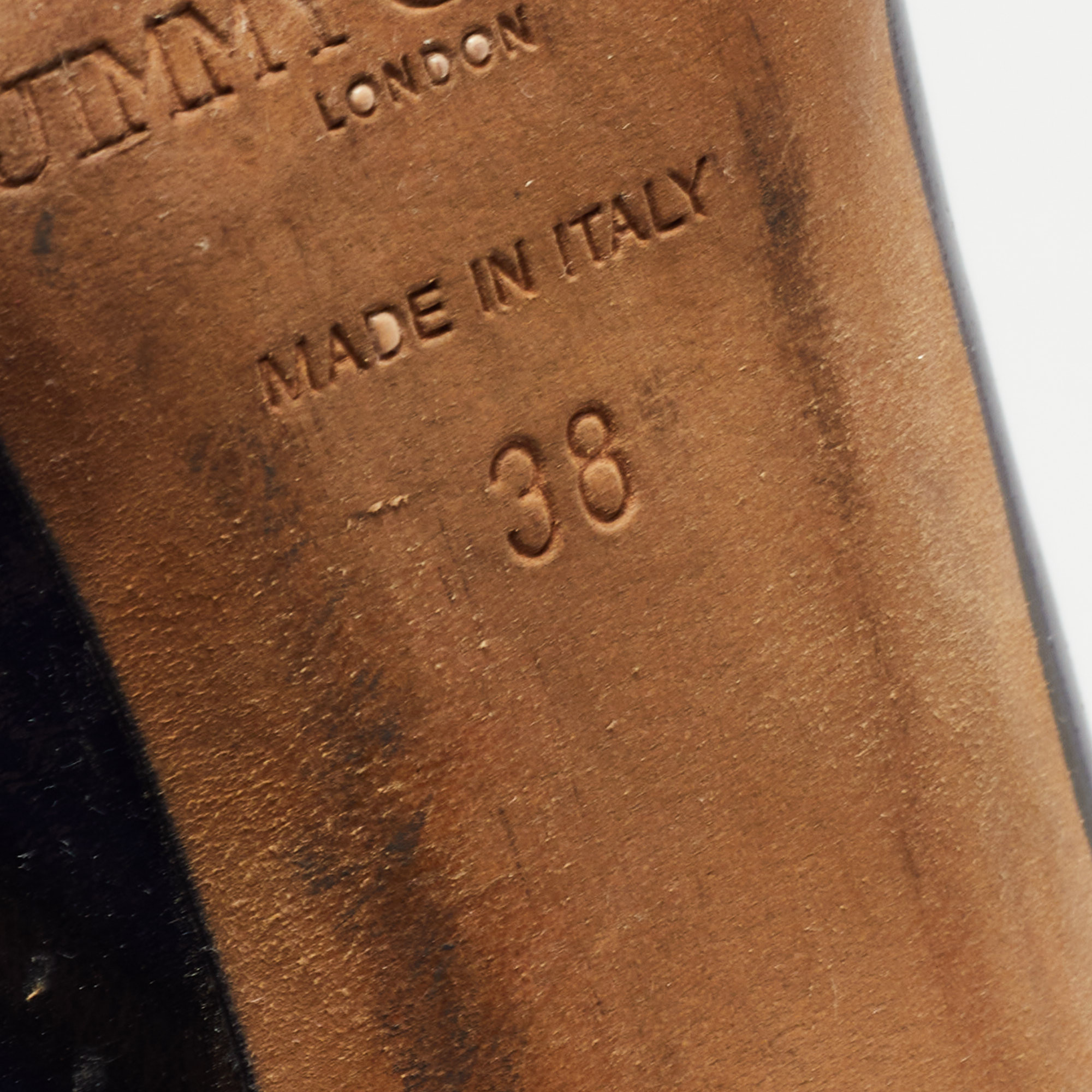Jimmy Choo Black Patent Leather Luna Pumps Size 38