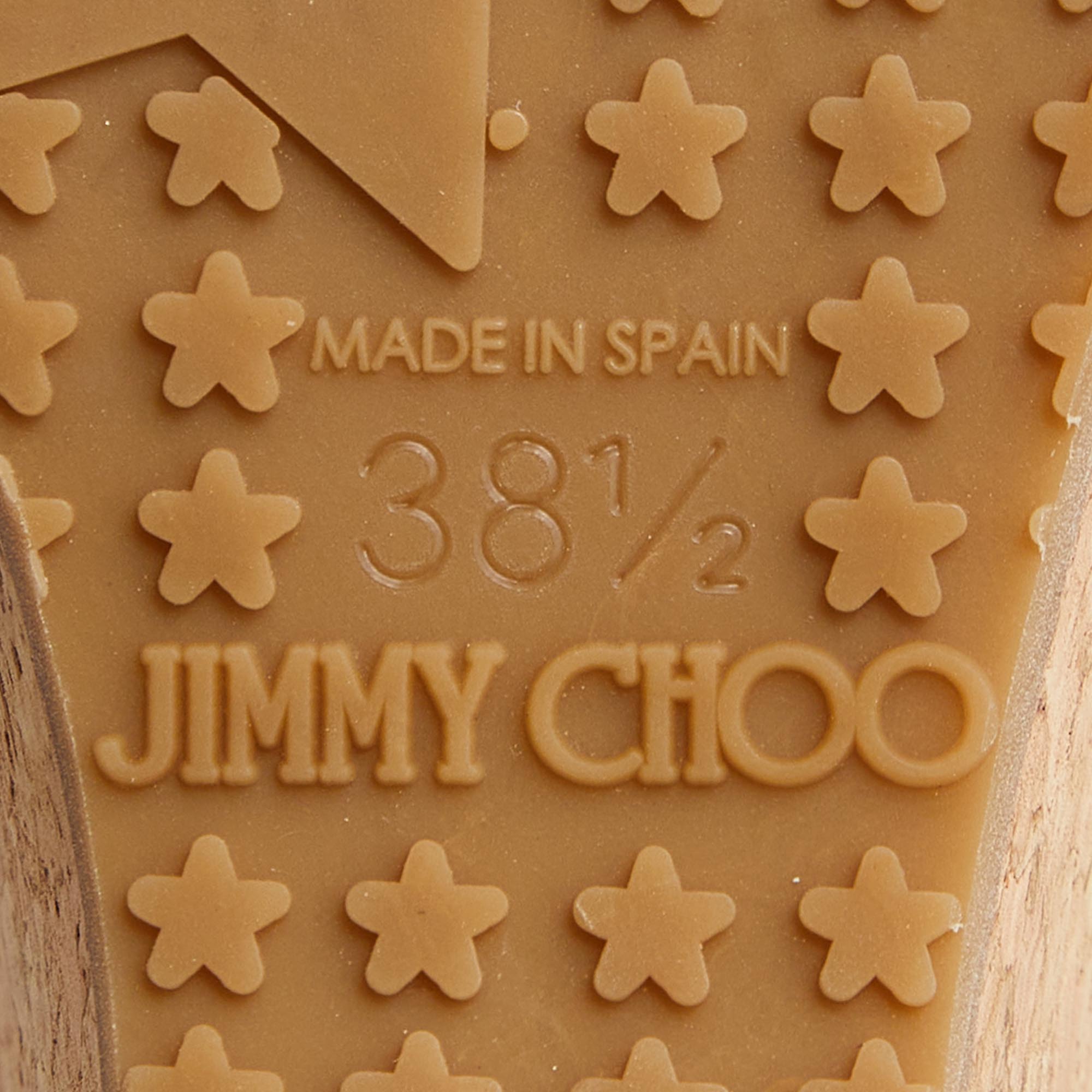 Jimmy Choo Purple Patent Leather Prima Cork Wedge Slides Size 38.5