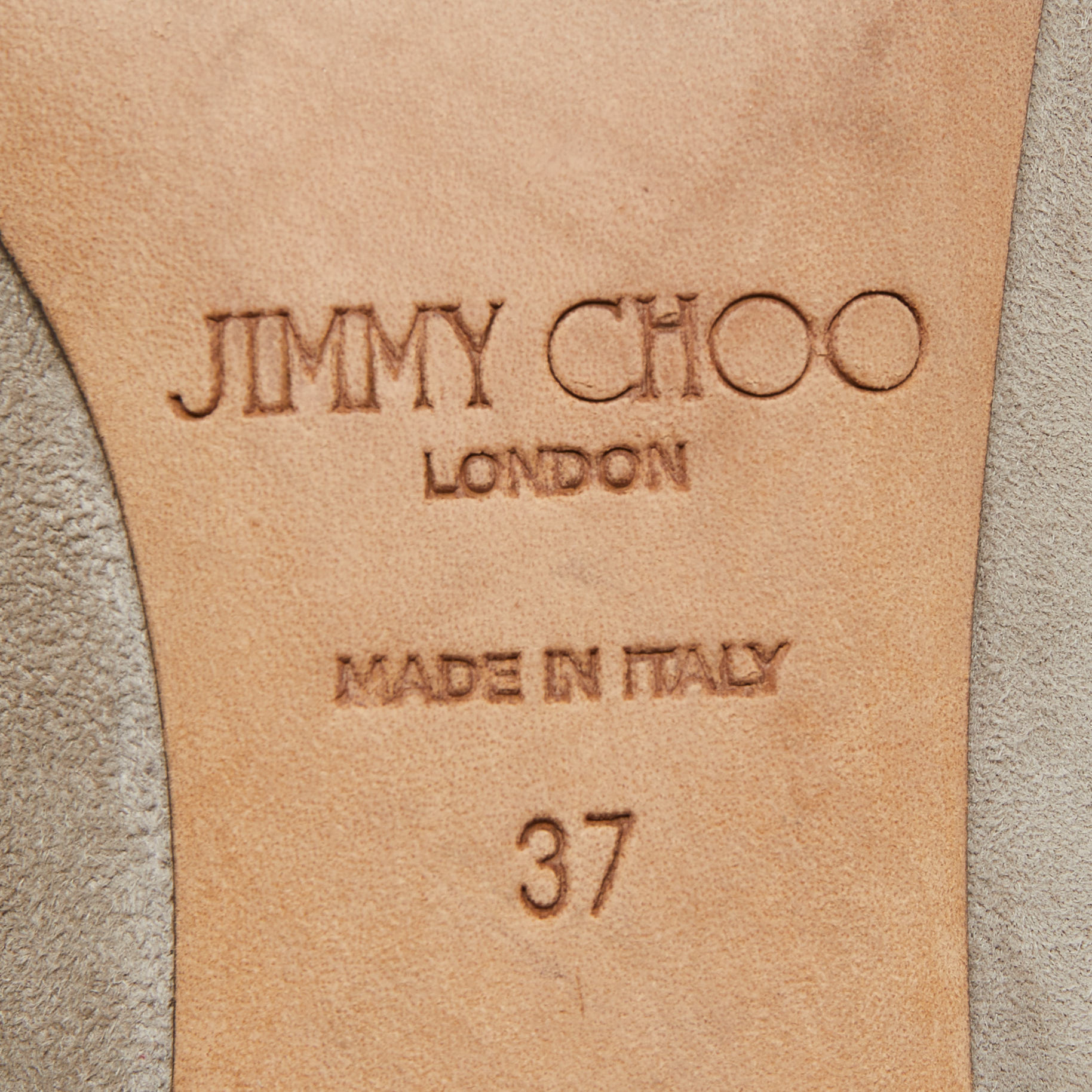 Jimmy Choo Grey Suede Romy Pumps Size 37