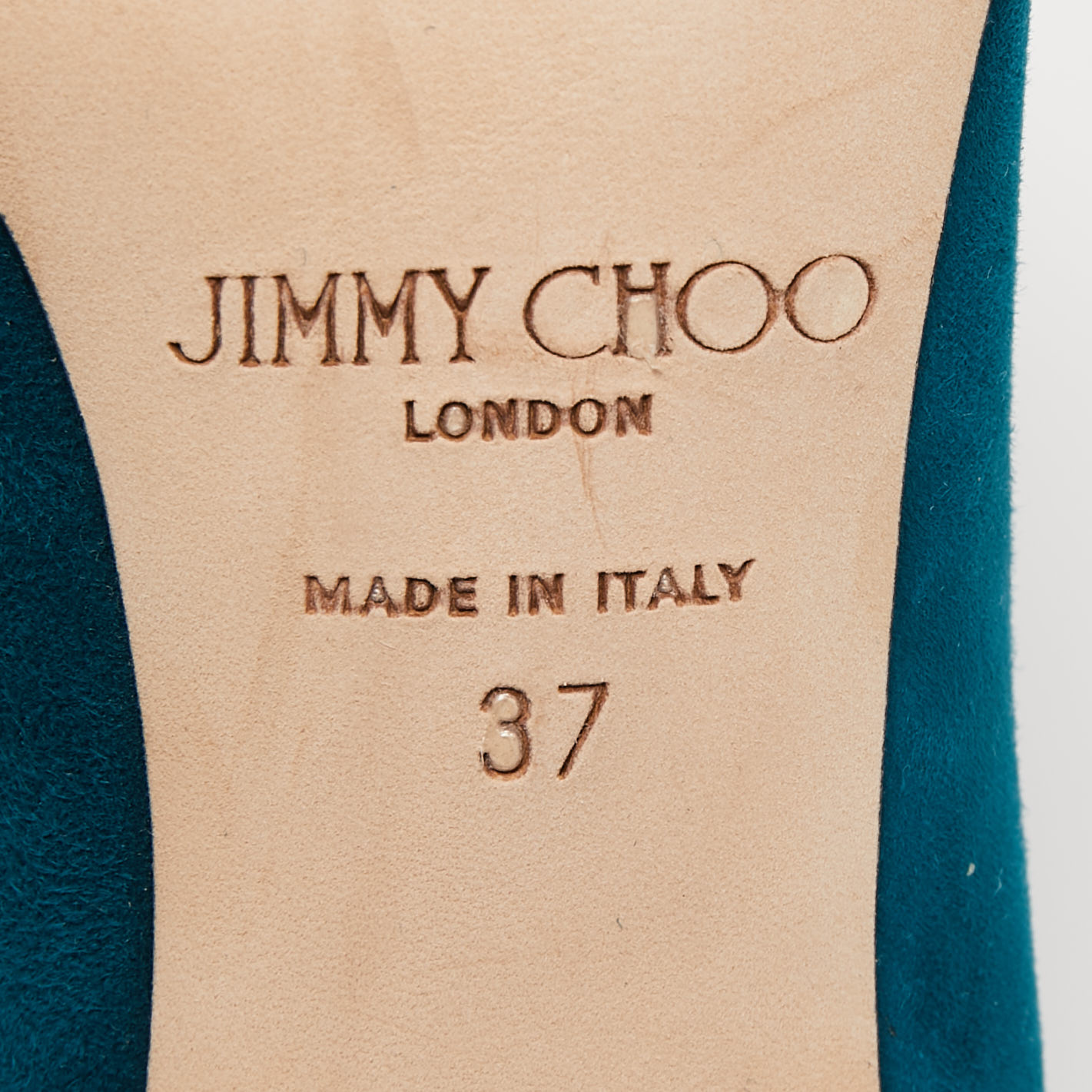 Jimmy Choo Teal Suede Vesna Pumps Size 37
