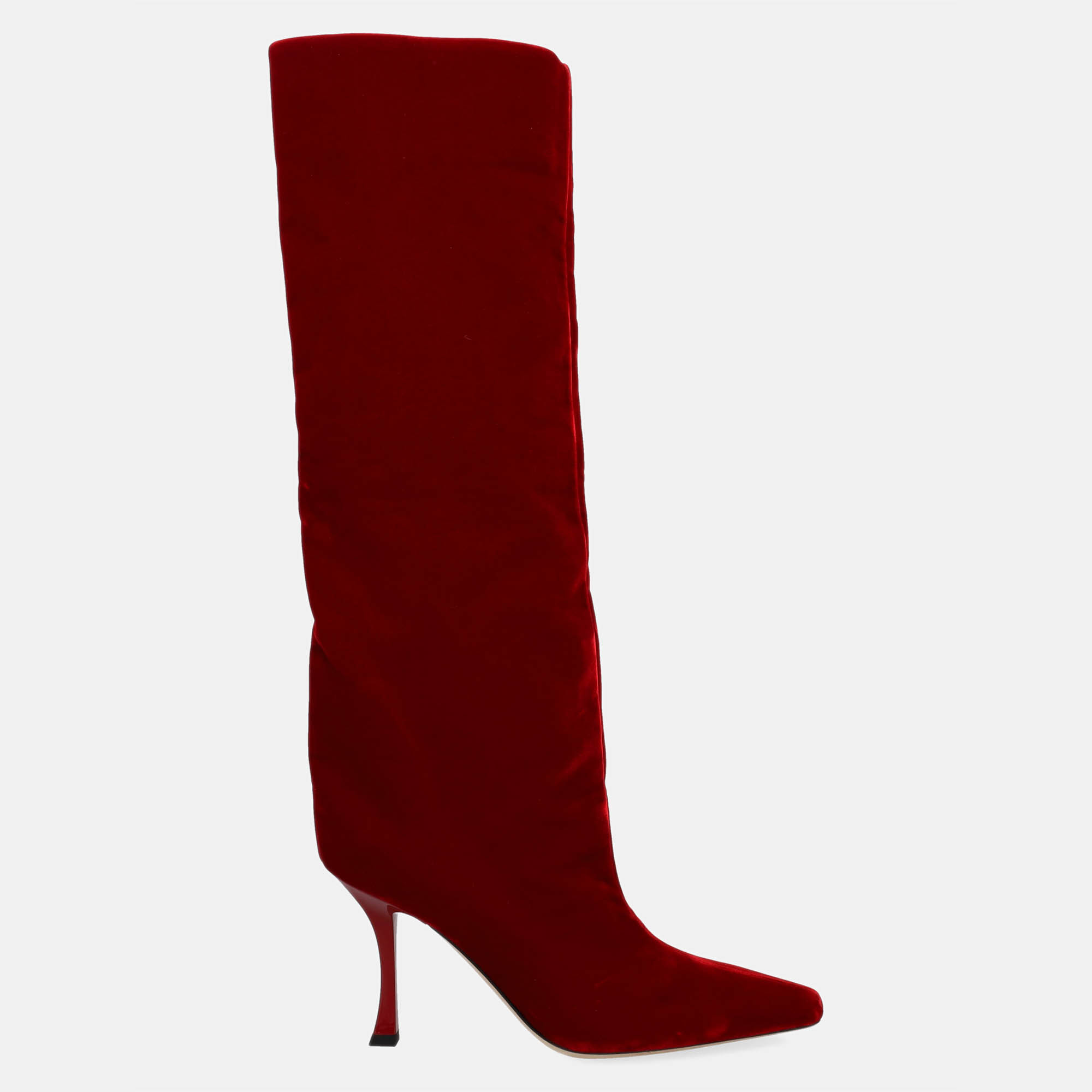 Jimmy Choo  Women's Fabric Boots - Red - EU 39