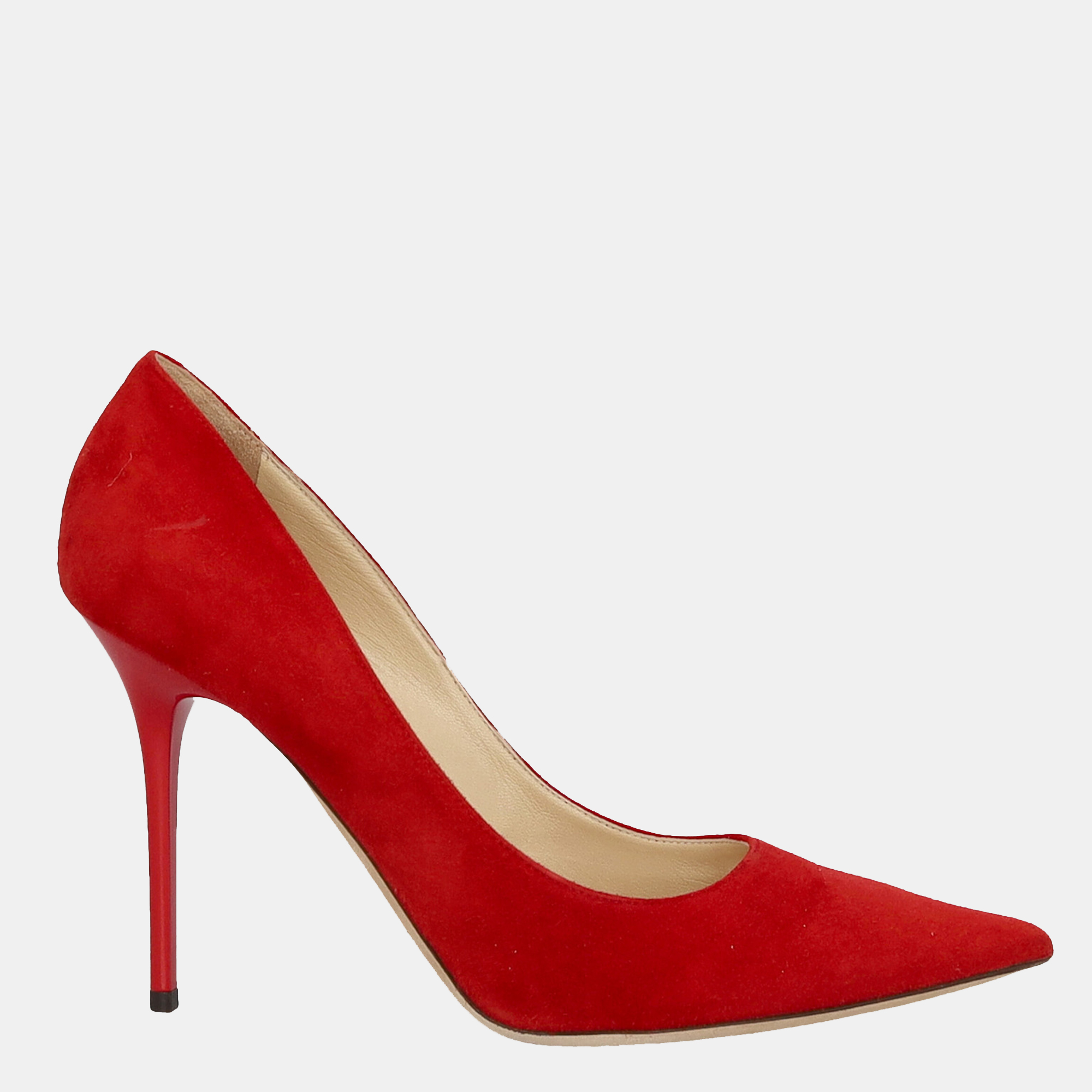 Jimmy Choo  Women's Leather Heels - Red - EU 39