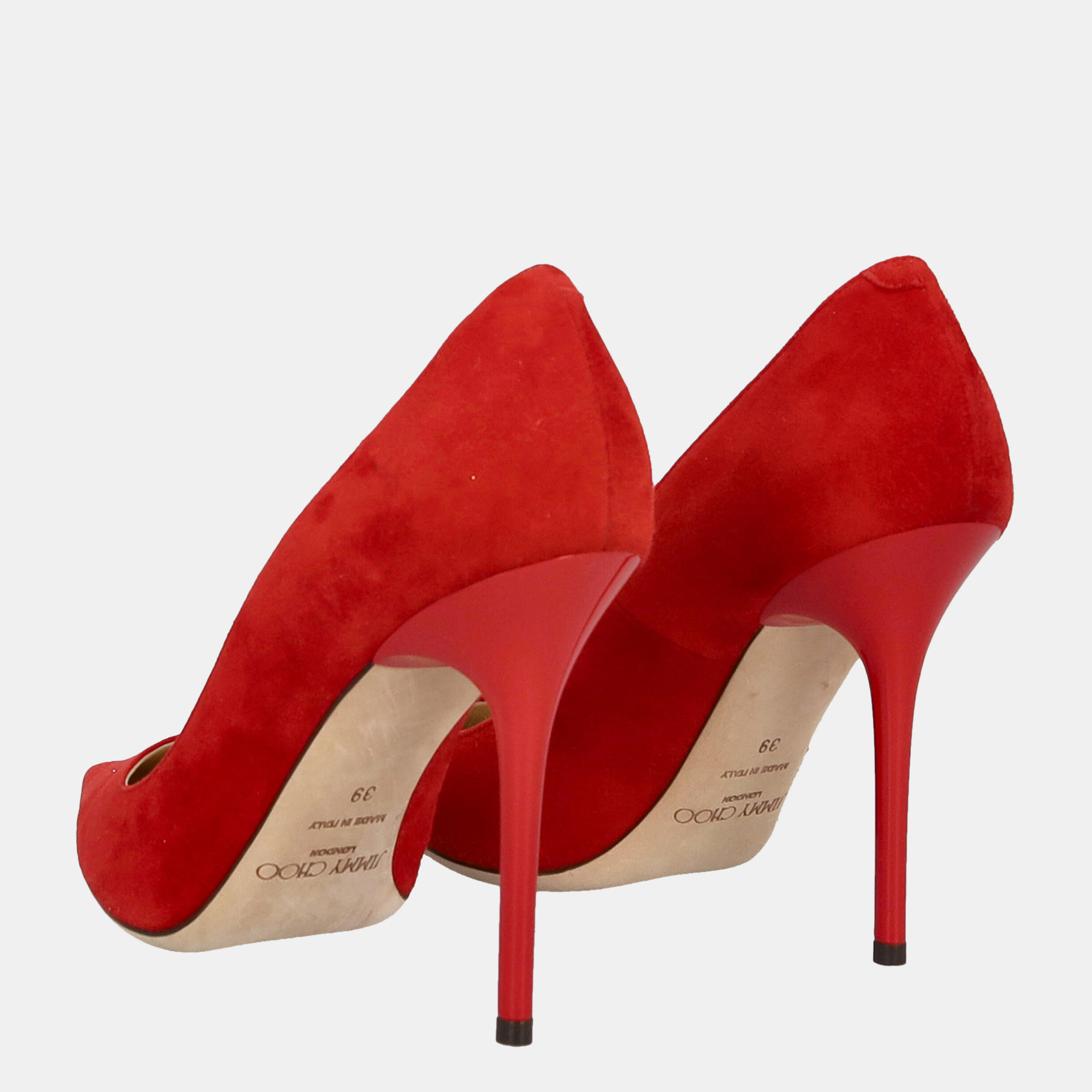 Jimmy Choo  Women's Leather Heels - Red - EU 39