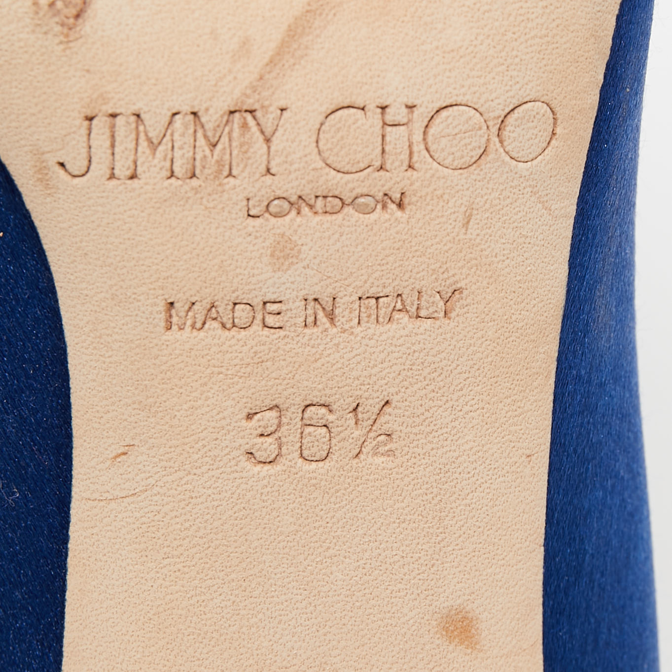 Jimmy Choo Blue Satin Manda Pumps Size 36.5