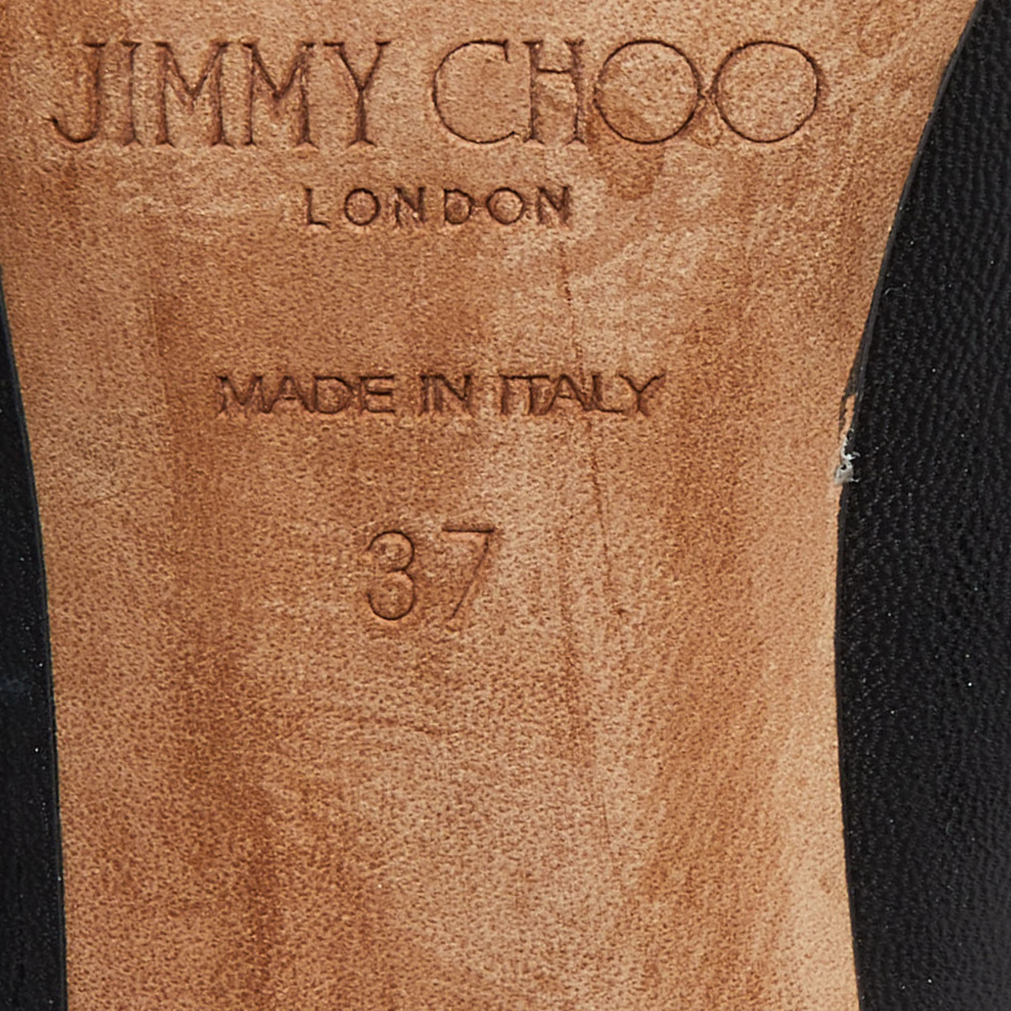Jmmy Choo Black Romy Pointed Toe Pumps Size 37