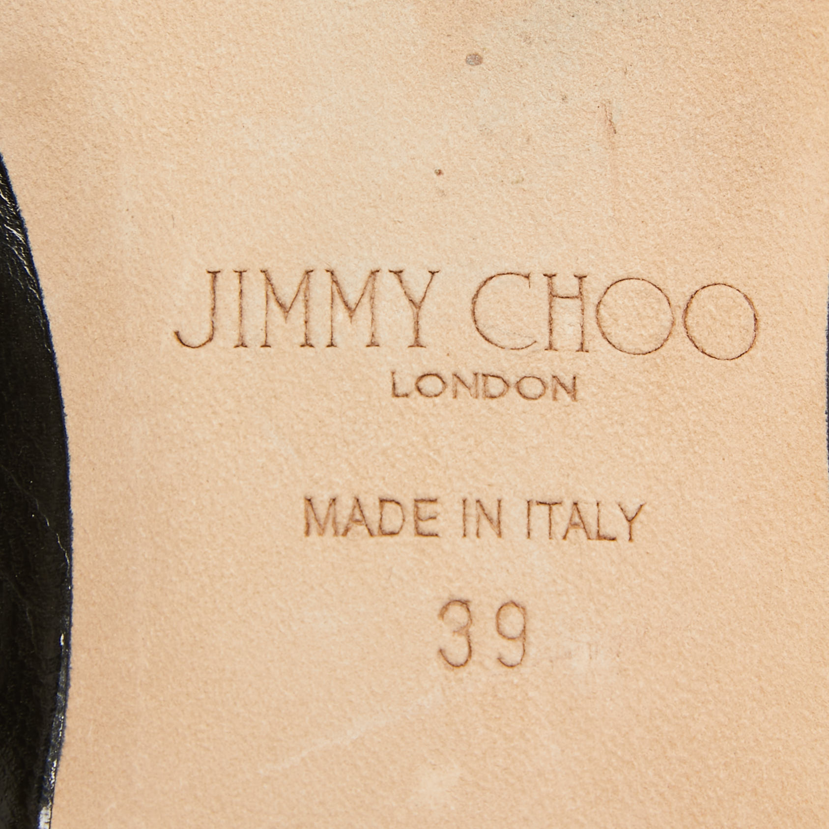 Jimmy Choo Black Leather Ballet Flats Size 39