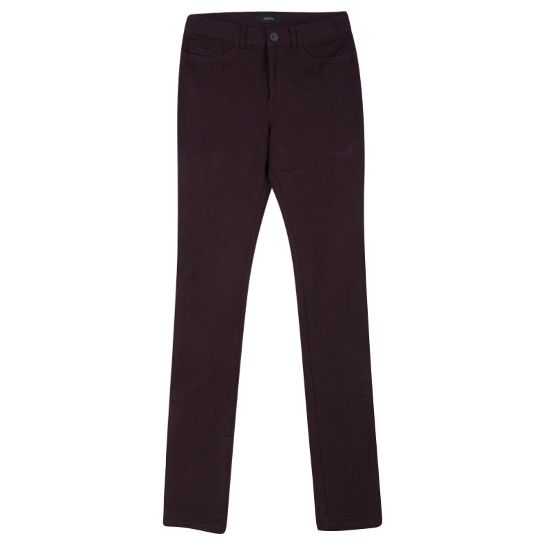 Image of Joseph Burgundy Nino Gabardine Stretch Pants S