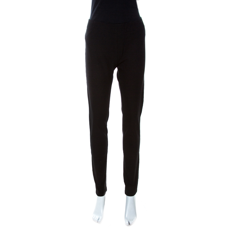 Image of Joseph Black Stretch Gabardine Leggings L