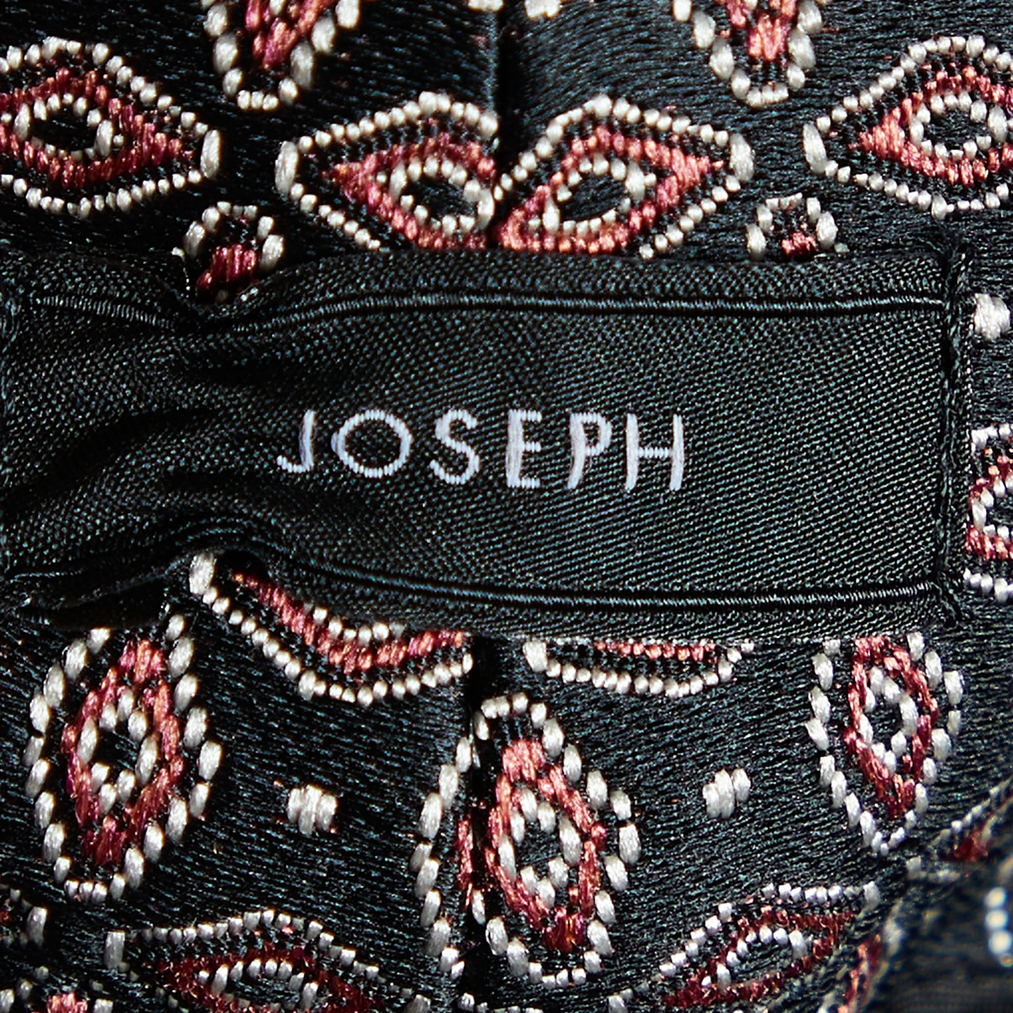 Joseph Black & Red Cravatte Jacquard Duke Trousers M
