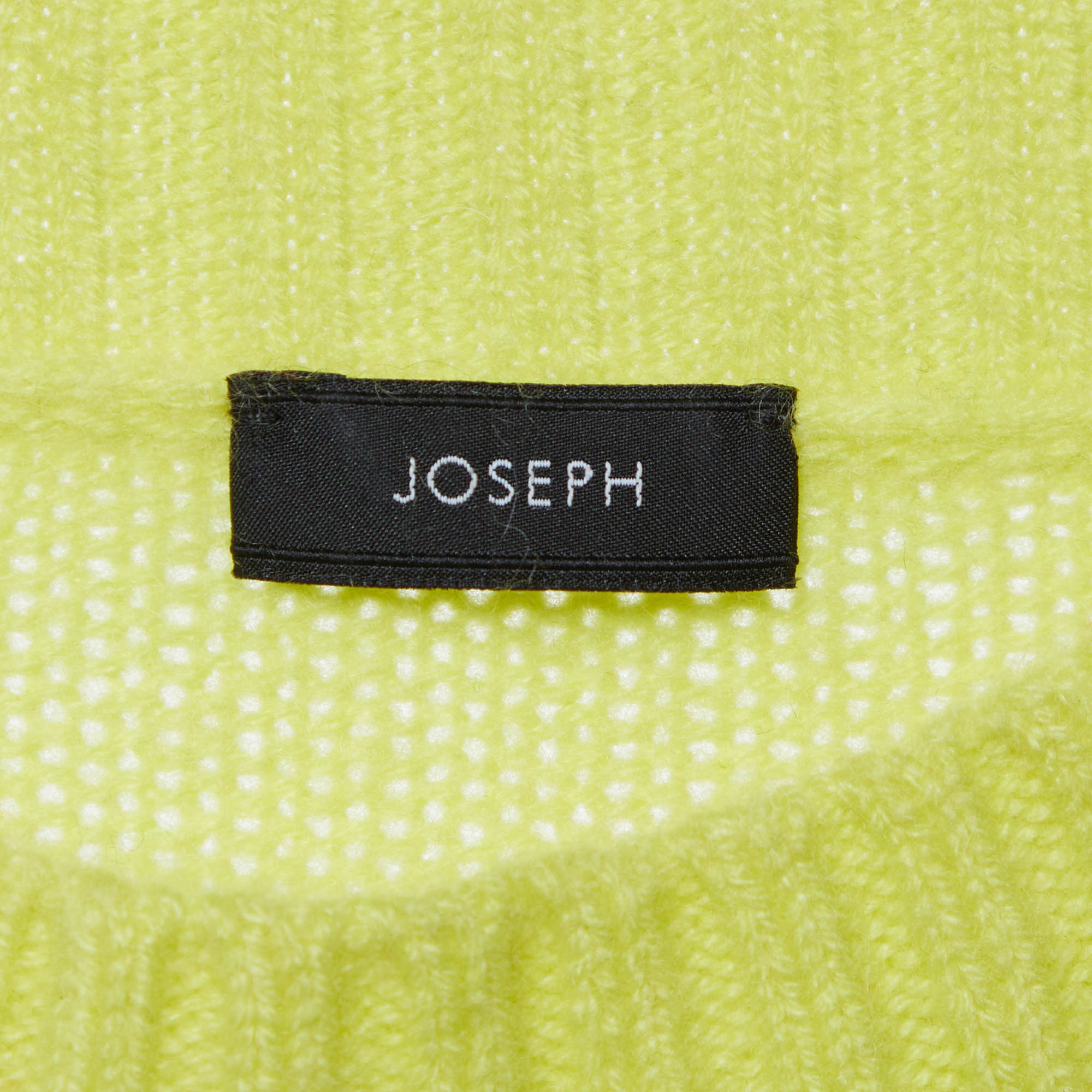 Joseph Yellow Cashmere Round Neck Sweater XS