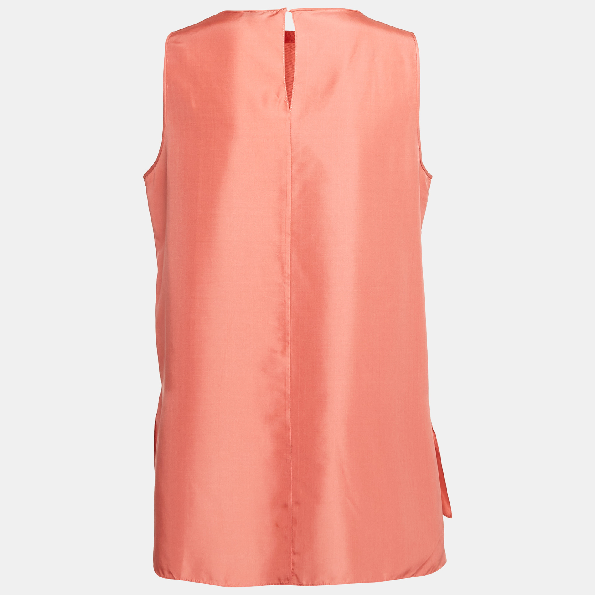 Joseph Pink Silk Sleeveless Top L