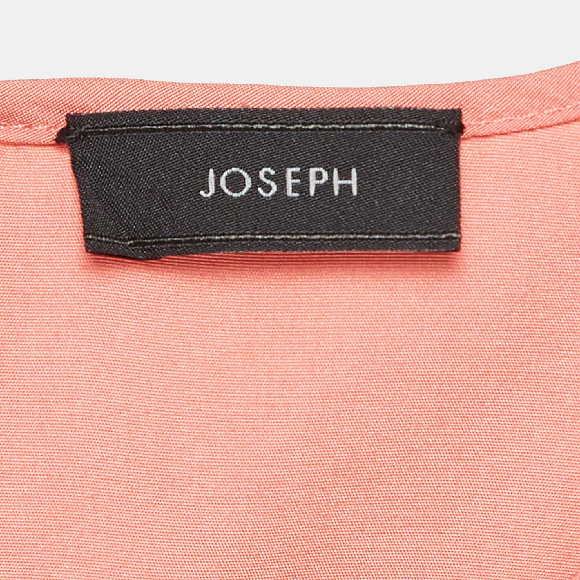 Joseph Pink Silk Sleeveless Top L