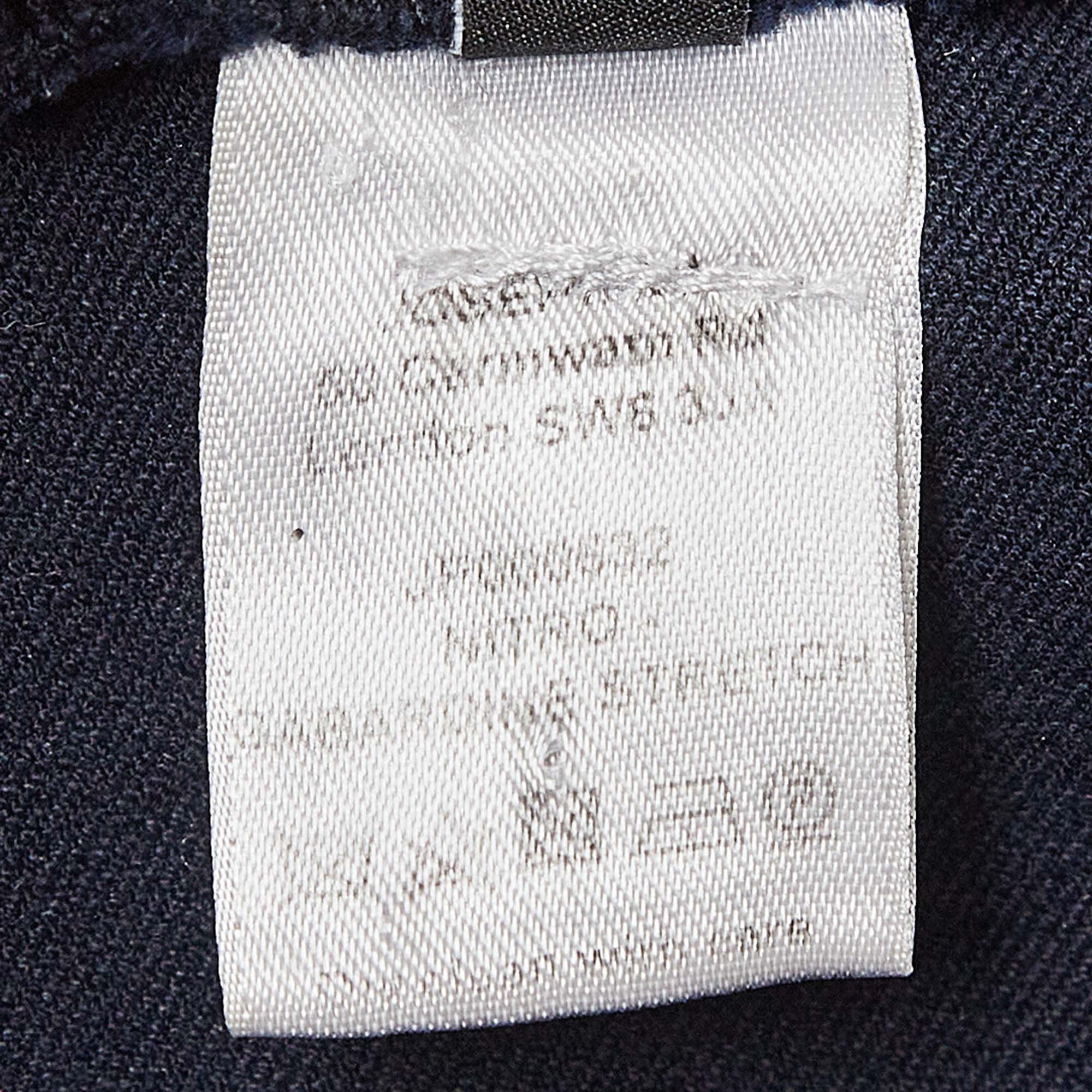 Joseph Navy Blue Stretch Gabardine Leggings M