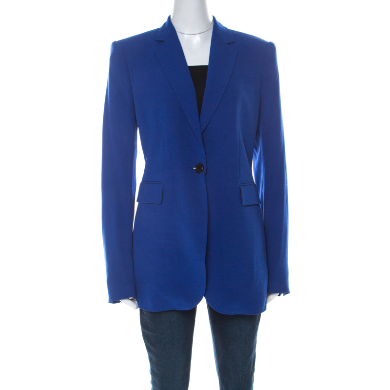 Image of Joseph Blue Crepe Classic Blazer L