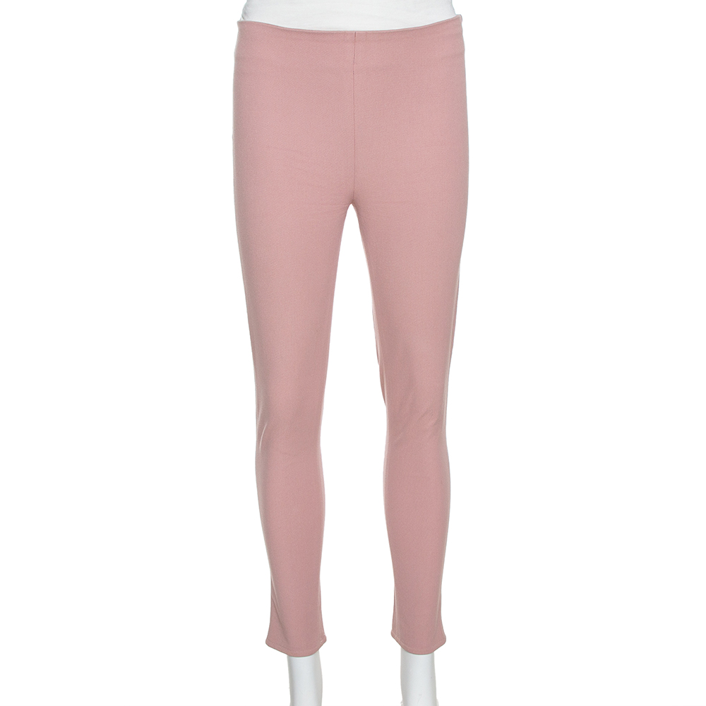 

Joseph Light Pink Stretch Gabardine New Tony Cropped Trousers