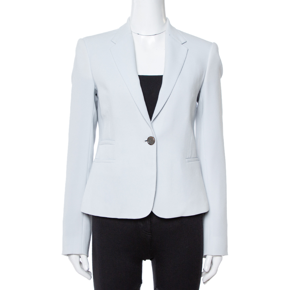 Image of Joseph Powder Blue Stretch Crepe Jazz Blazer M