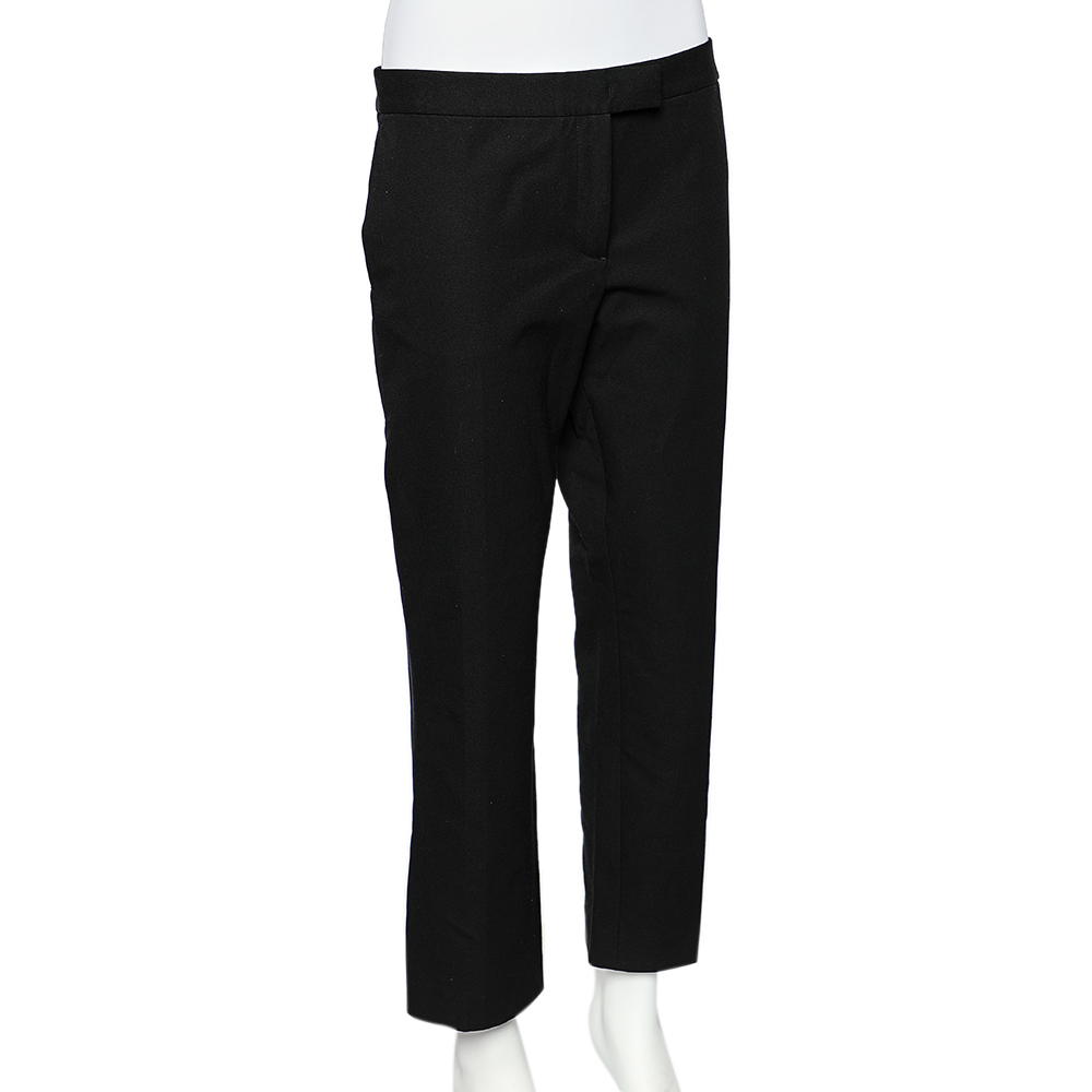 Joseph Black Stretch Gabardine Finley Straight Fit Trousers M