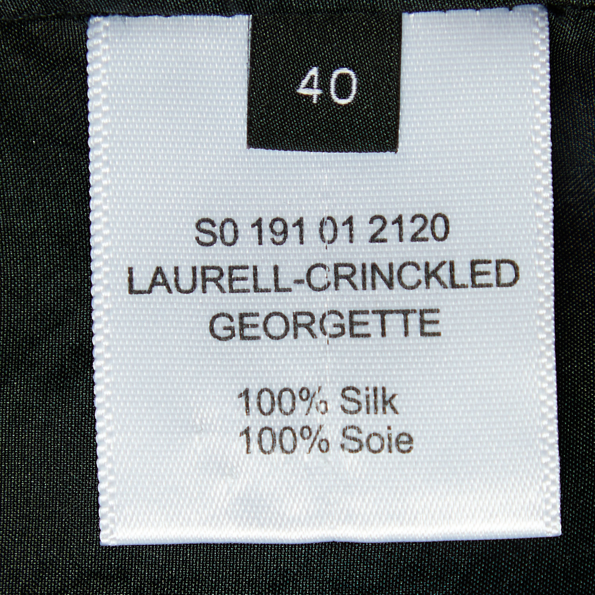 Joseph Black Crinckled Silk Tiered Mini Skirt M