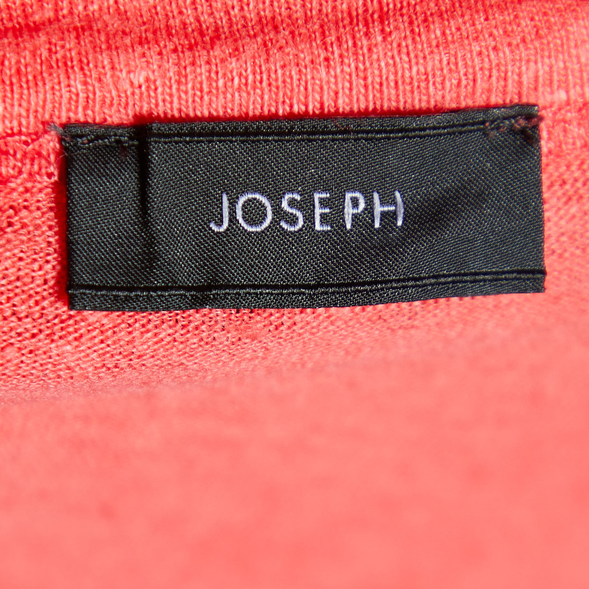 Joseph Pink Linen Knit Pocket Detail Tunic L