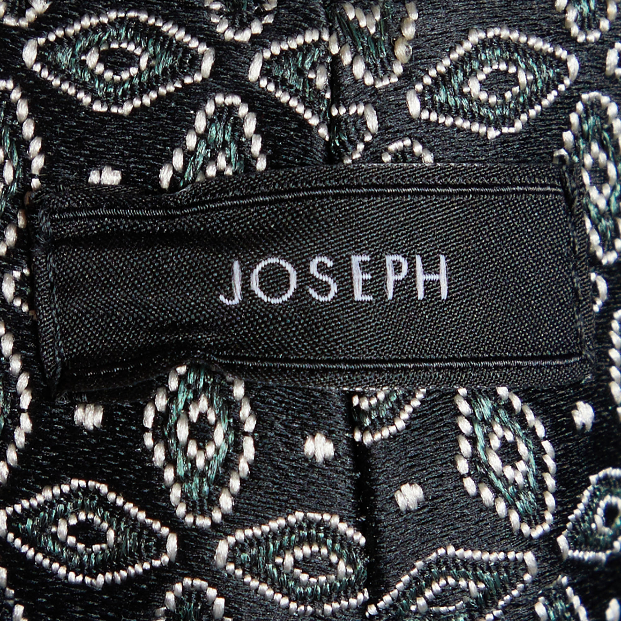 Joseph Black & Green Cravatte Jacquard Duke Trousers L