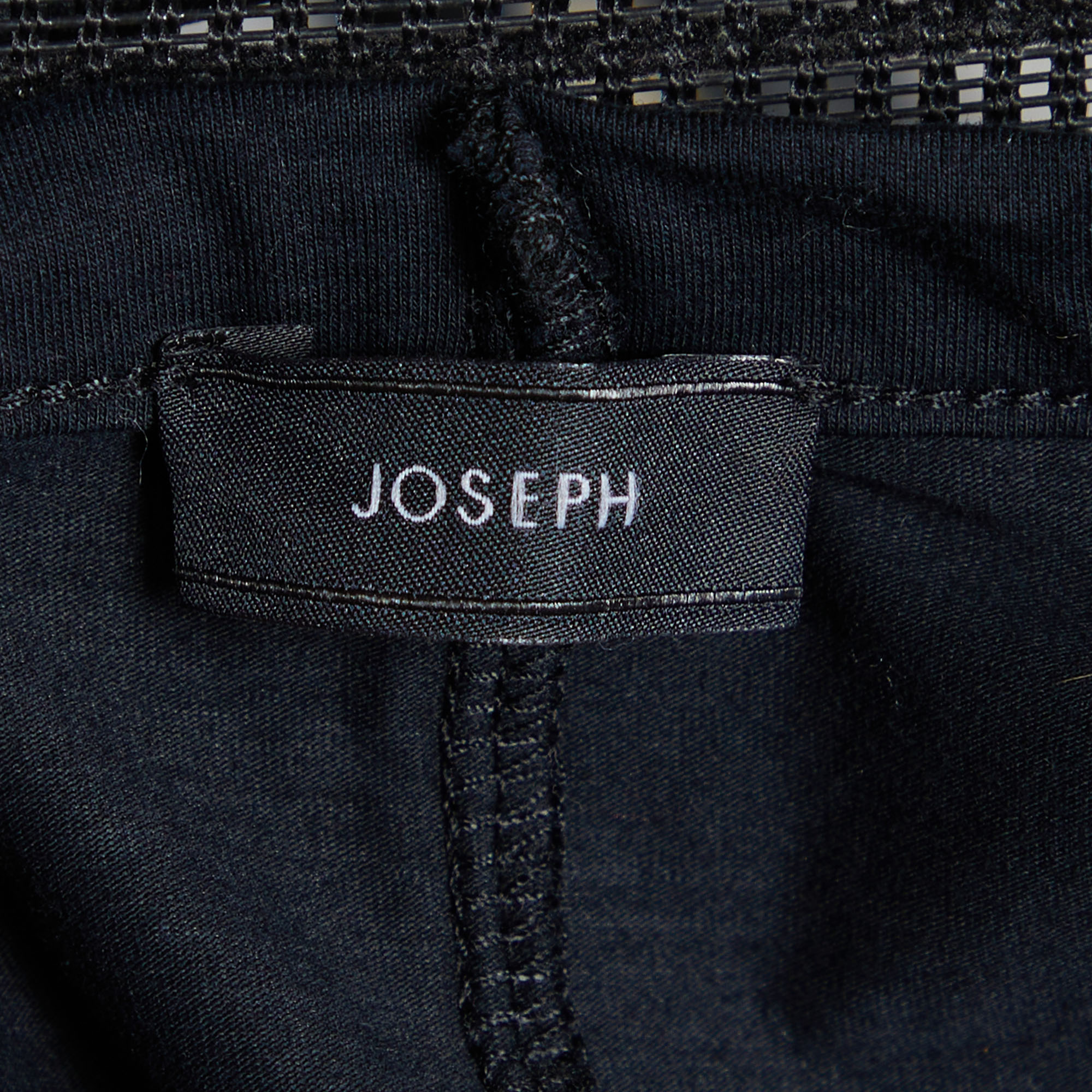 Joseph Black Cotton Knit V-Neck T-Shirt S