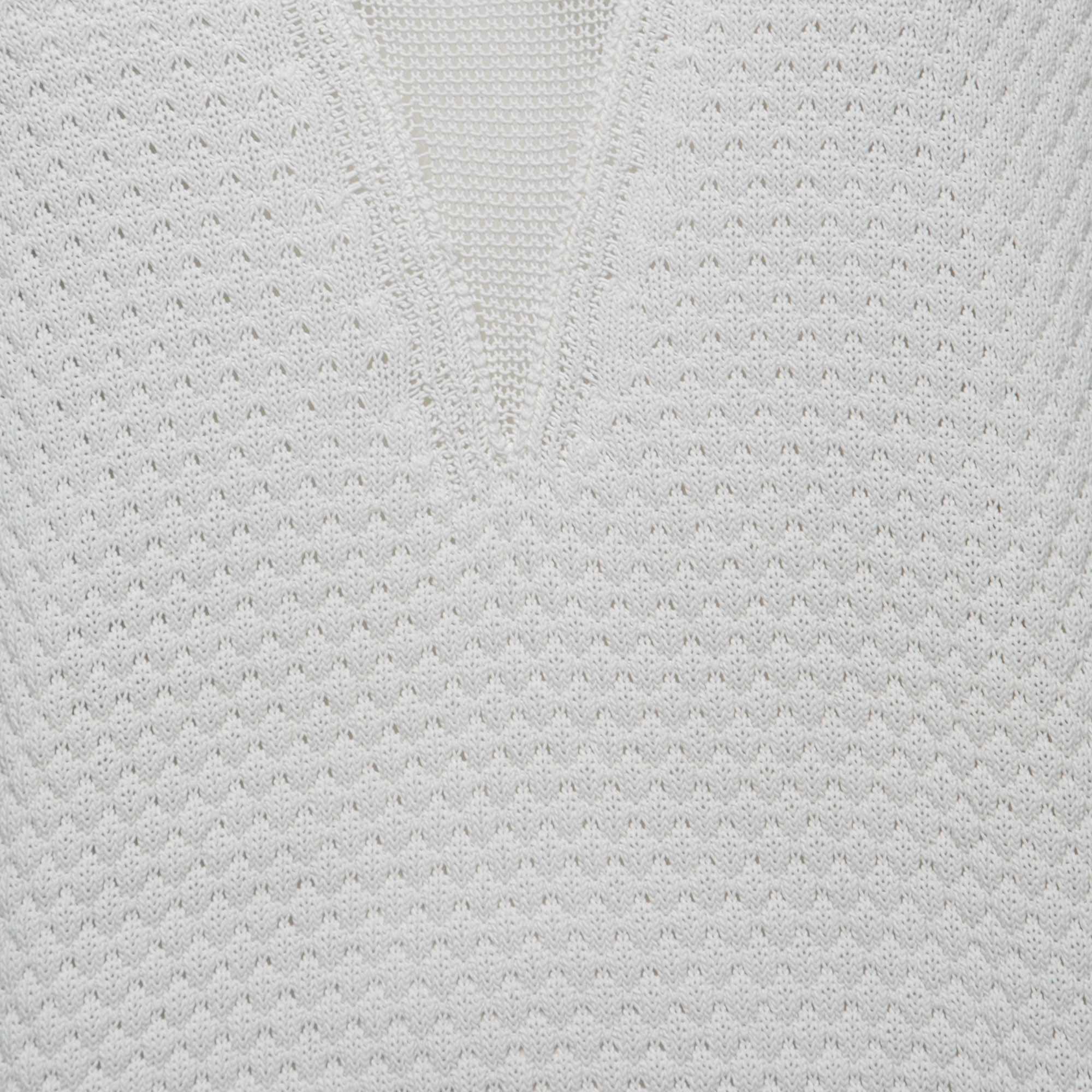 Joseph Off White Cotton Blend Knit Sweater XL