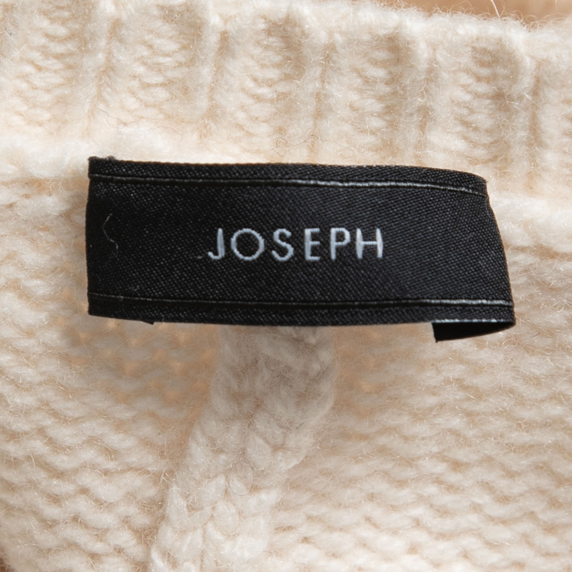 Joseph Cream Cashmere Belted Long Felicie Sweater XS