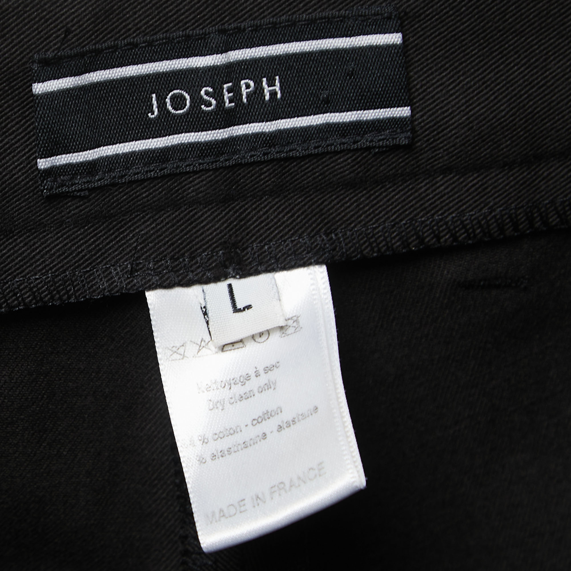 Joseph Black Cotton Trousers L