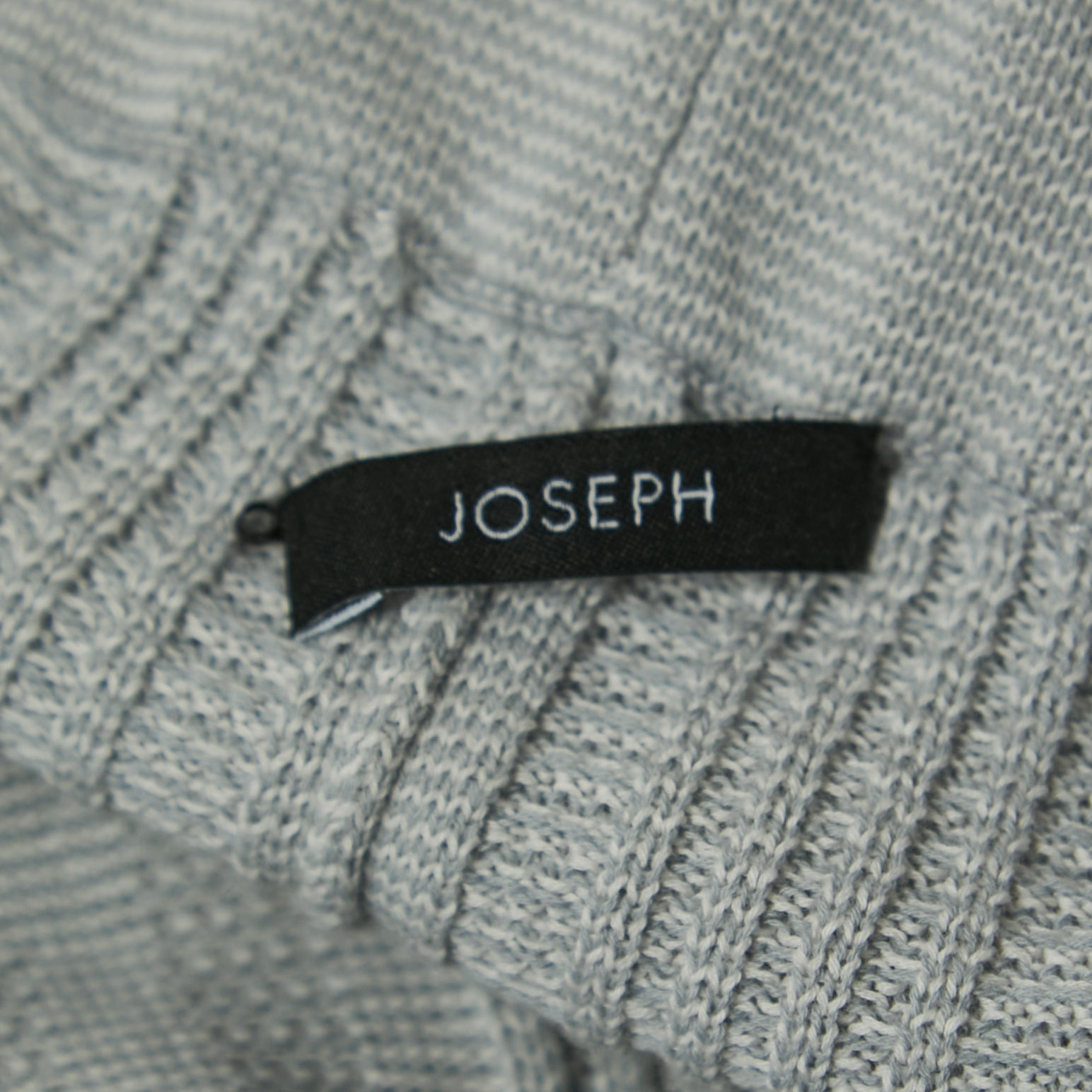 Joseph Light Blue Striped Cotton Knit Flared Pants XXS