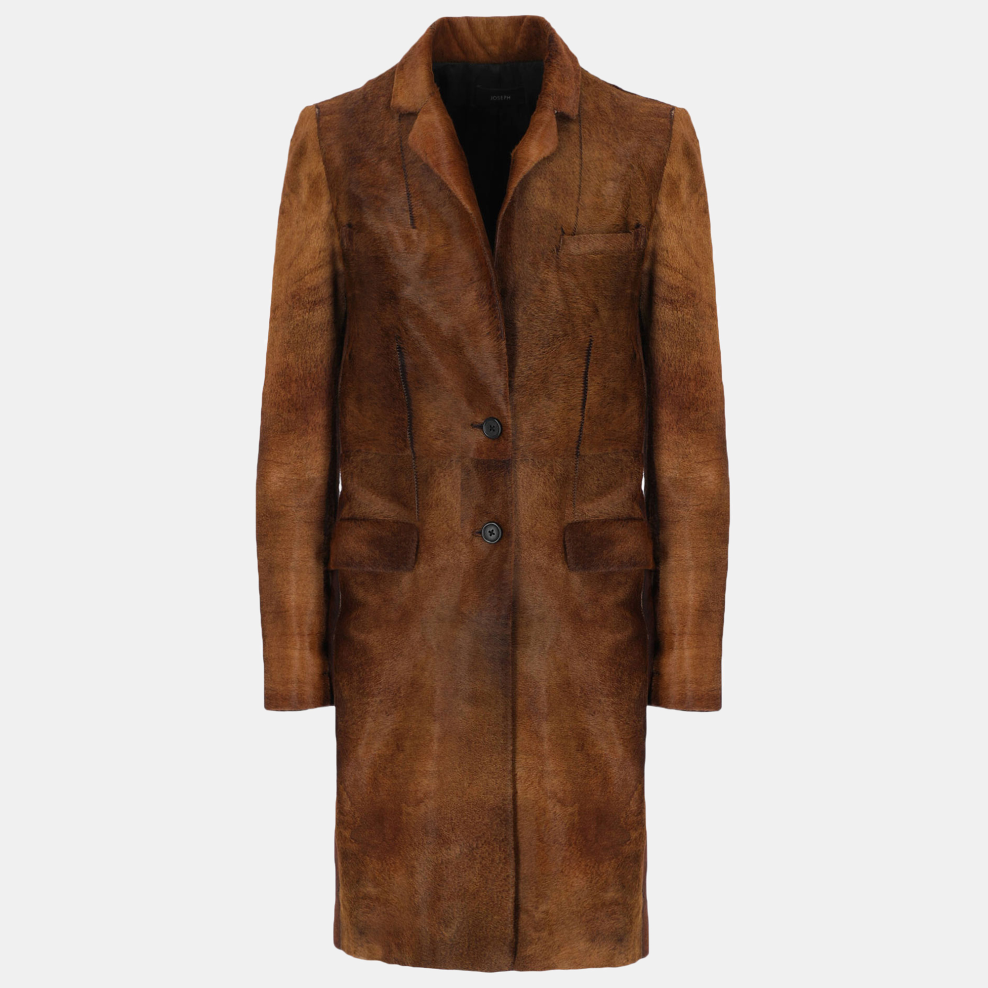 Joseph  Women's Leather Fur Coat - Brown - M
