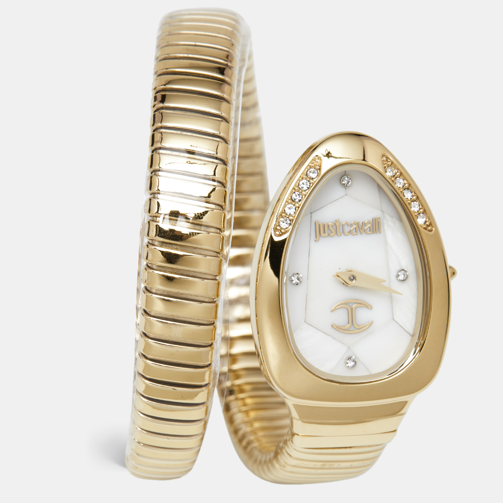 Just Cavalli Mother Of Pearl Gold Plated Stainless Steel Snake JC1L229M0025 Women's Wristwatch
Just Cavalli Mother Of Pearl Gold Plated Stainless Steel Snake JC1L229M0025 Women's Wristwatch