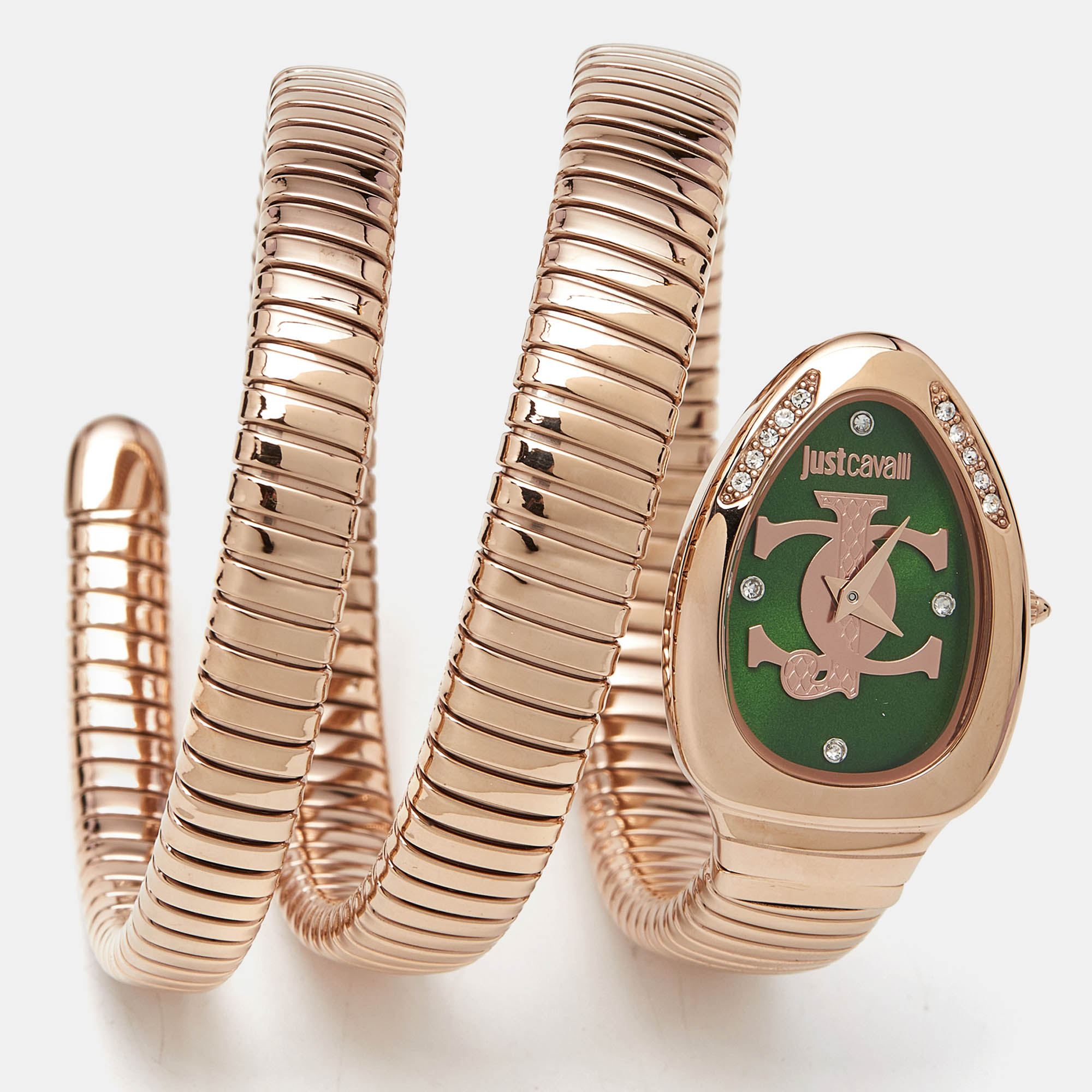 Just Cavalli Green Rose Gold Tone Stainless Steel Snake JC1L228M0055 Women's Wristwatch
Just Cavalli Green Rose Gold Tone Stainless Steel Snake JC1L228M0055 Women's Wristwatch