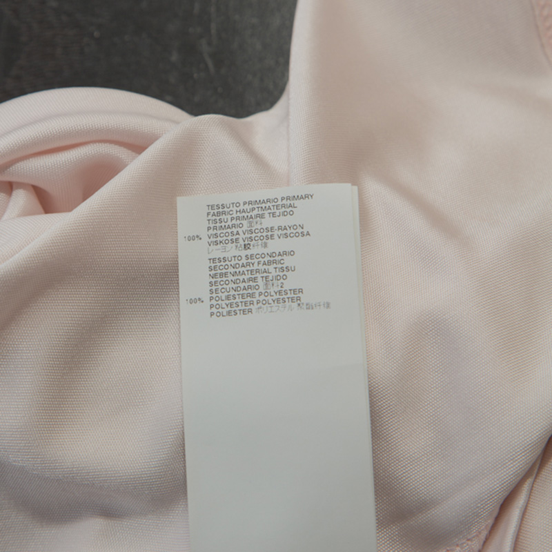 Just Cavalli Pale Pink Logo Print Jersey Oversized Sleeveless Top S