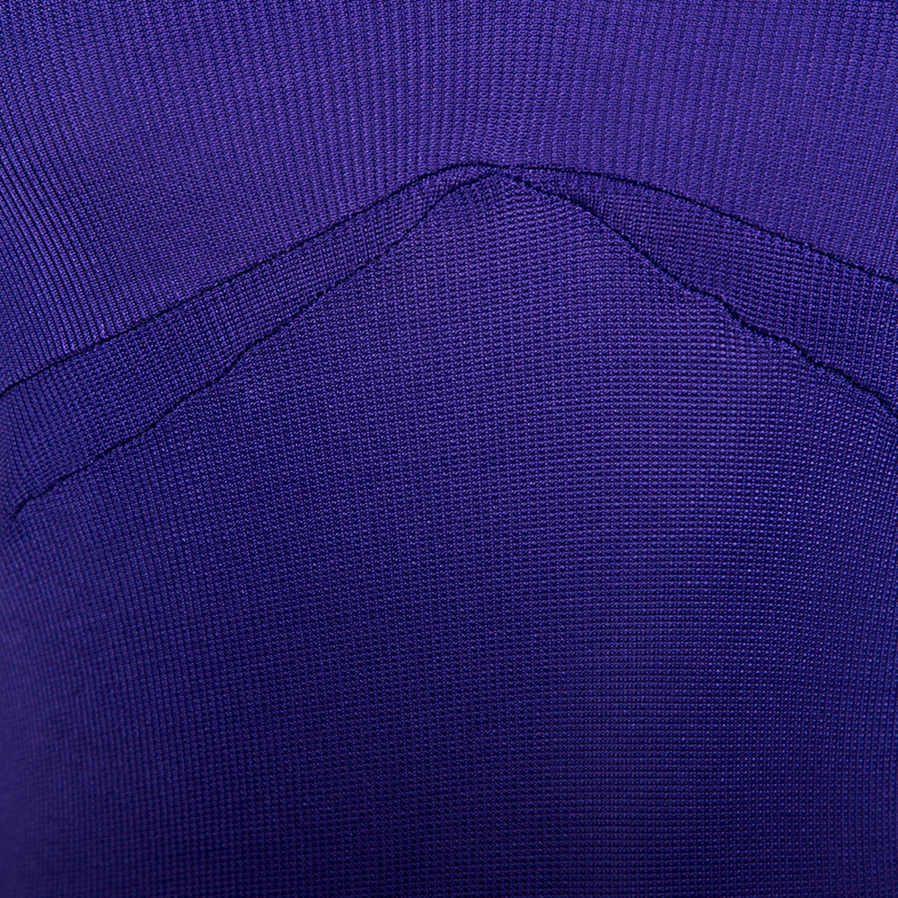 Just Cavalli Purple Stretch Jersey Sleeveless Mini Dress M