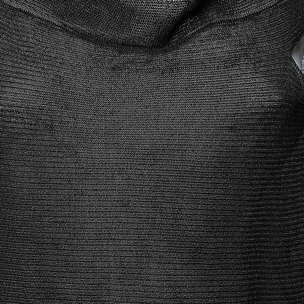 Just Cavalli Black Knit Cutout Detail Tunic L