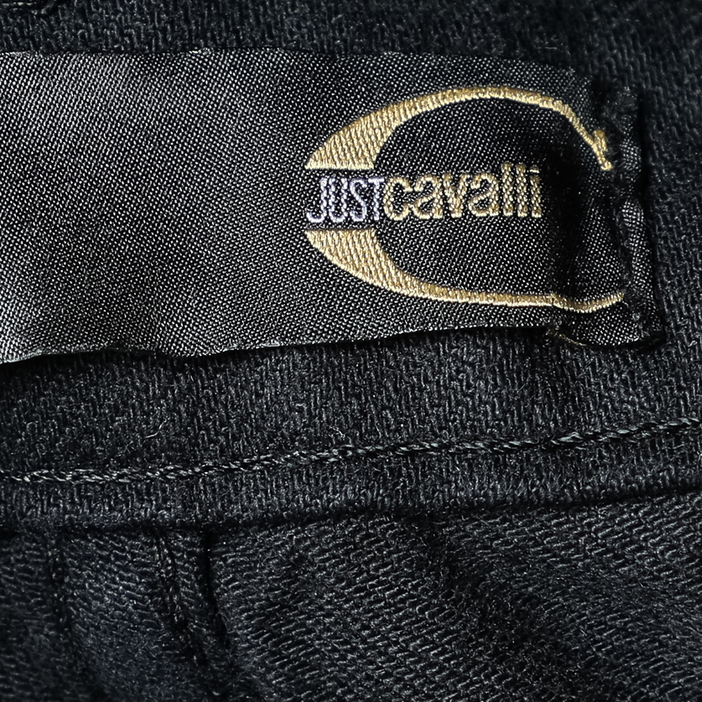 Just Cavalli Black Denim Straight Leg Jeans L