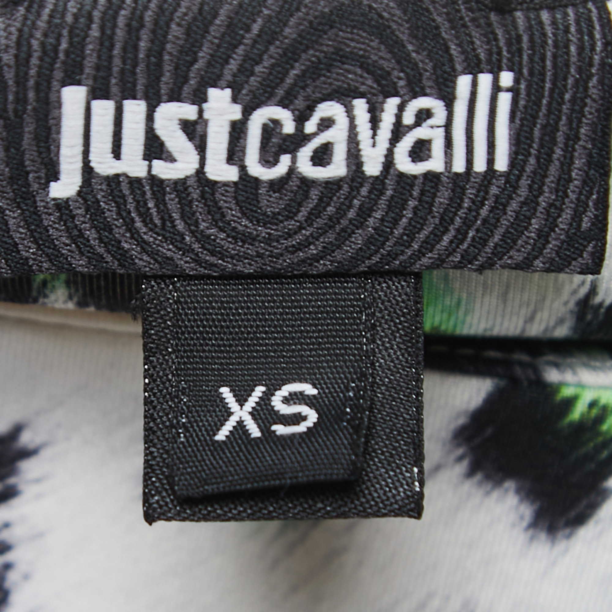 Just Cavalli Multicolor Leopard Print Jersey Short Dress XS