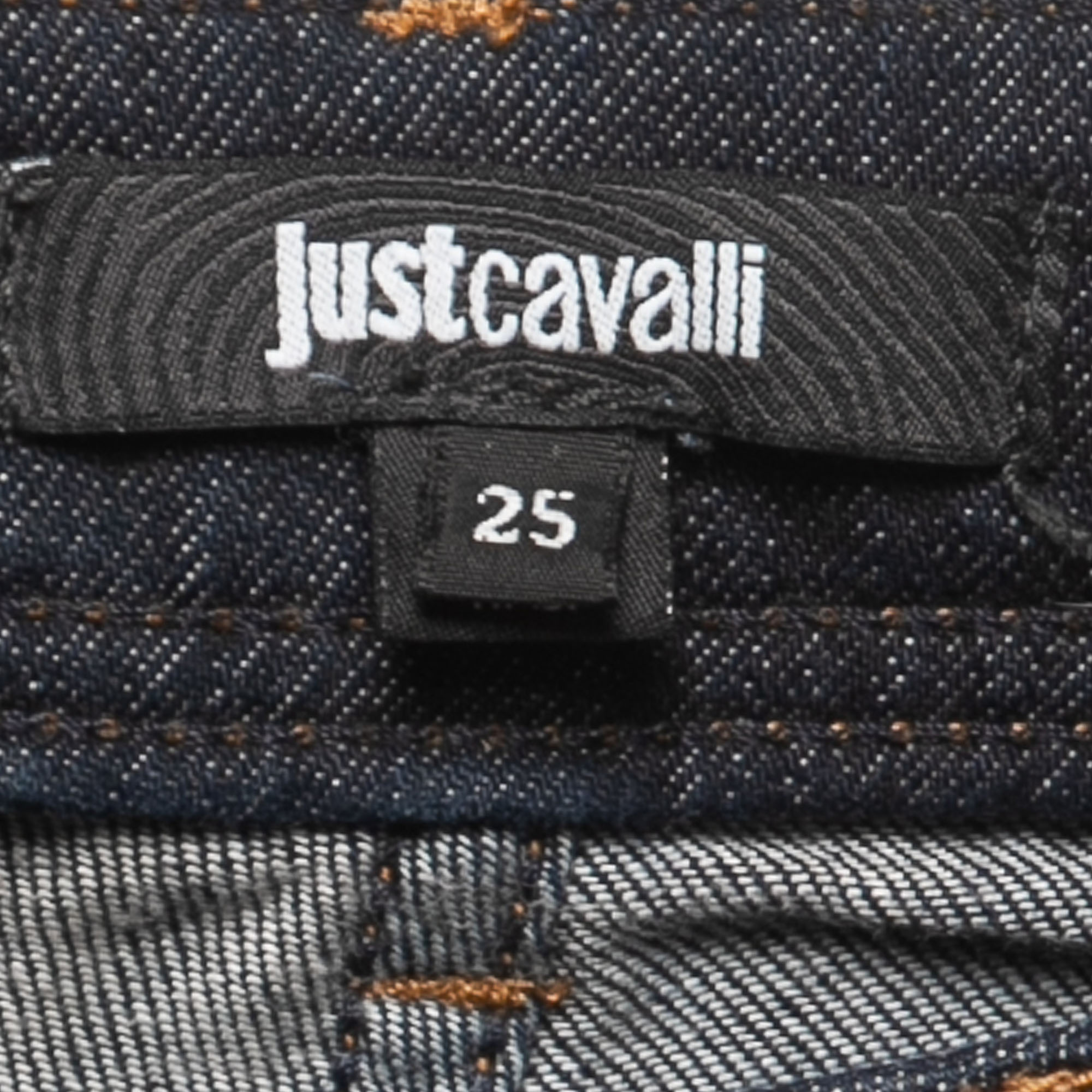 Just Cavalli Dark Blue Denim Flared Jeans S Waist 25