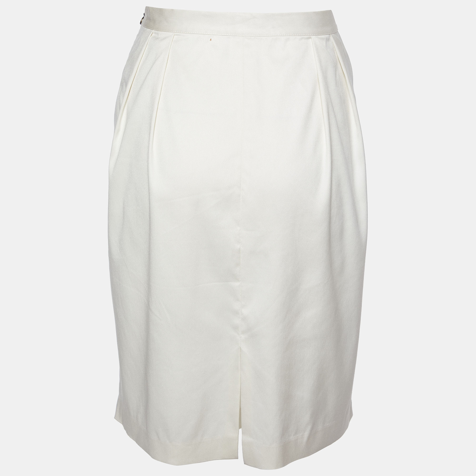 Just Cavalli Beige Pleated Mini Skirt M