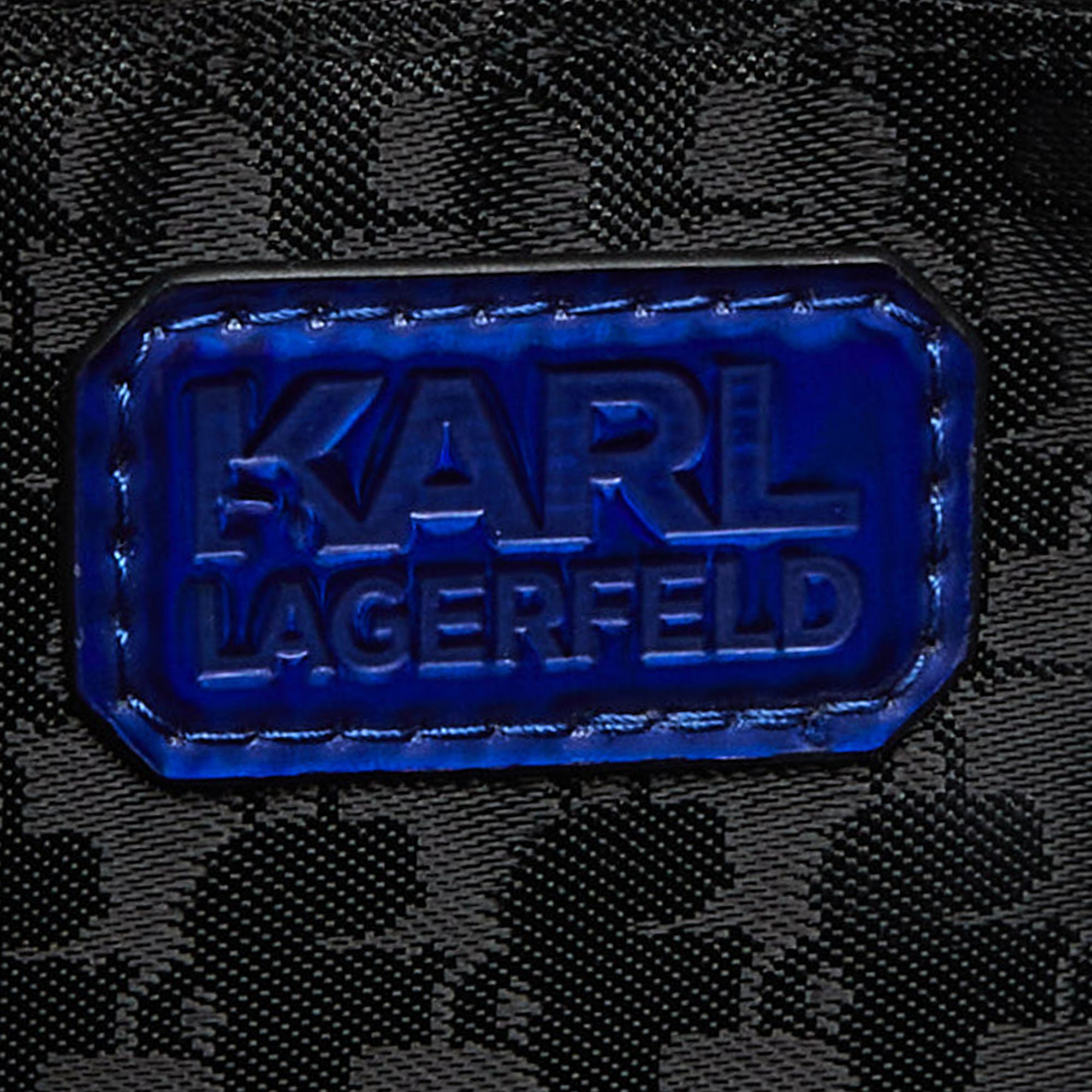 Karl Lagerfeld Indigo PVC K/ikonik Zip Pouch