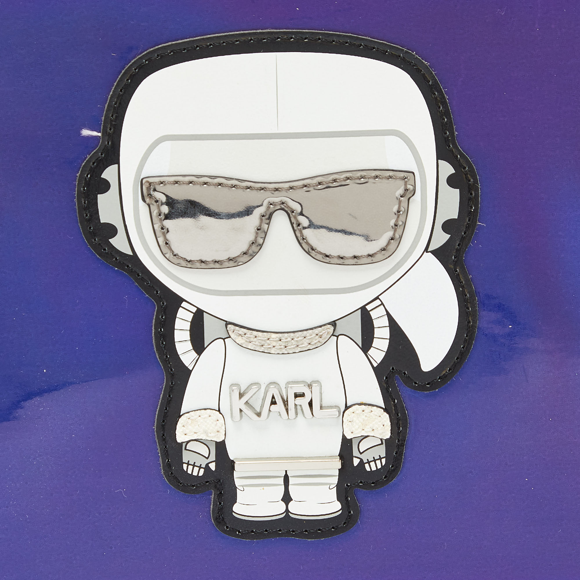 Karl Lagerfeld Indigo PVC K/ikonik Zip Pouch